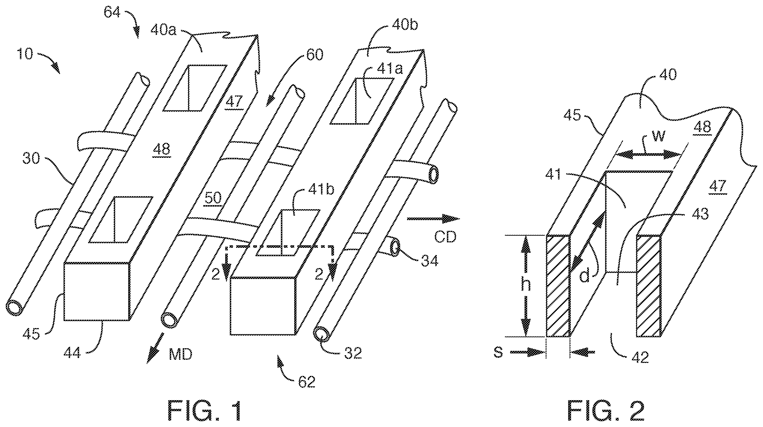 Patent US12366034 — Three-dimensional papermaking belt — Figure 1