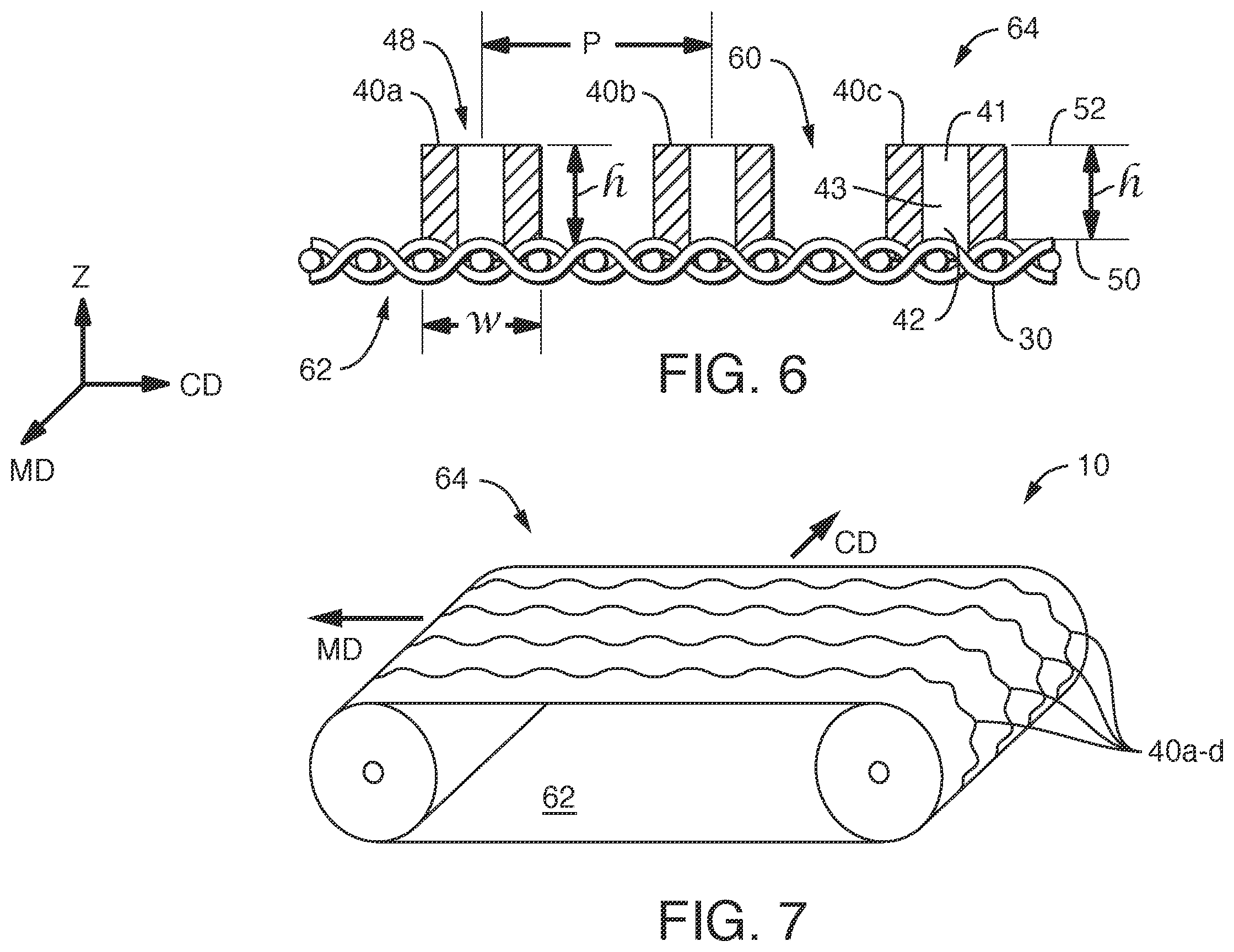 Patent US12366034 Figure 4 – Three-dimensional papermaking belt