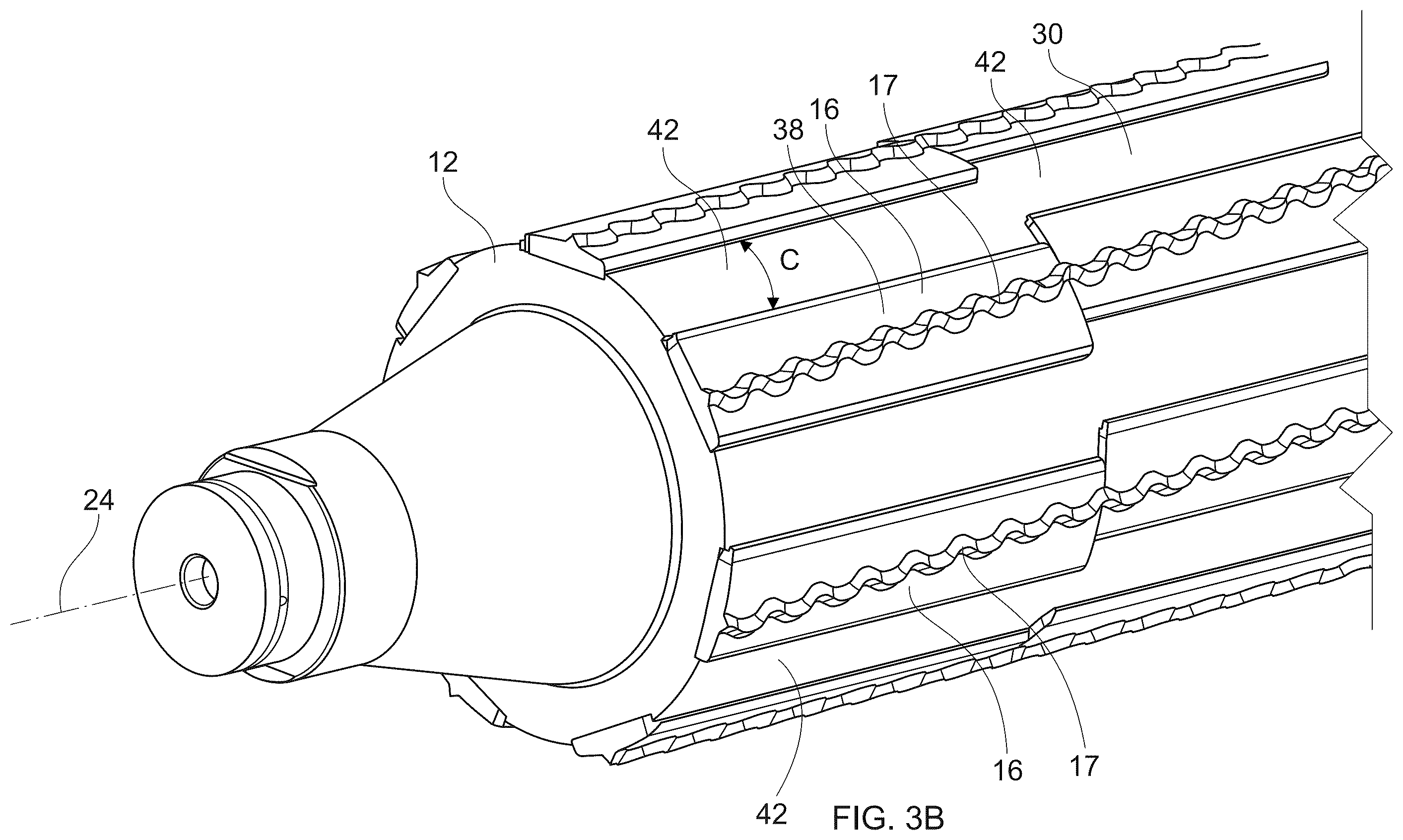 Patent US12366038 Figure 5 – Sanitary tissue product with a shaped line of weakness