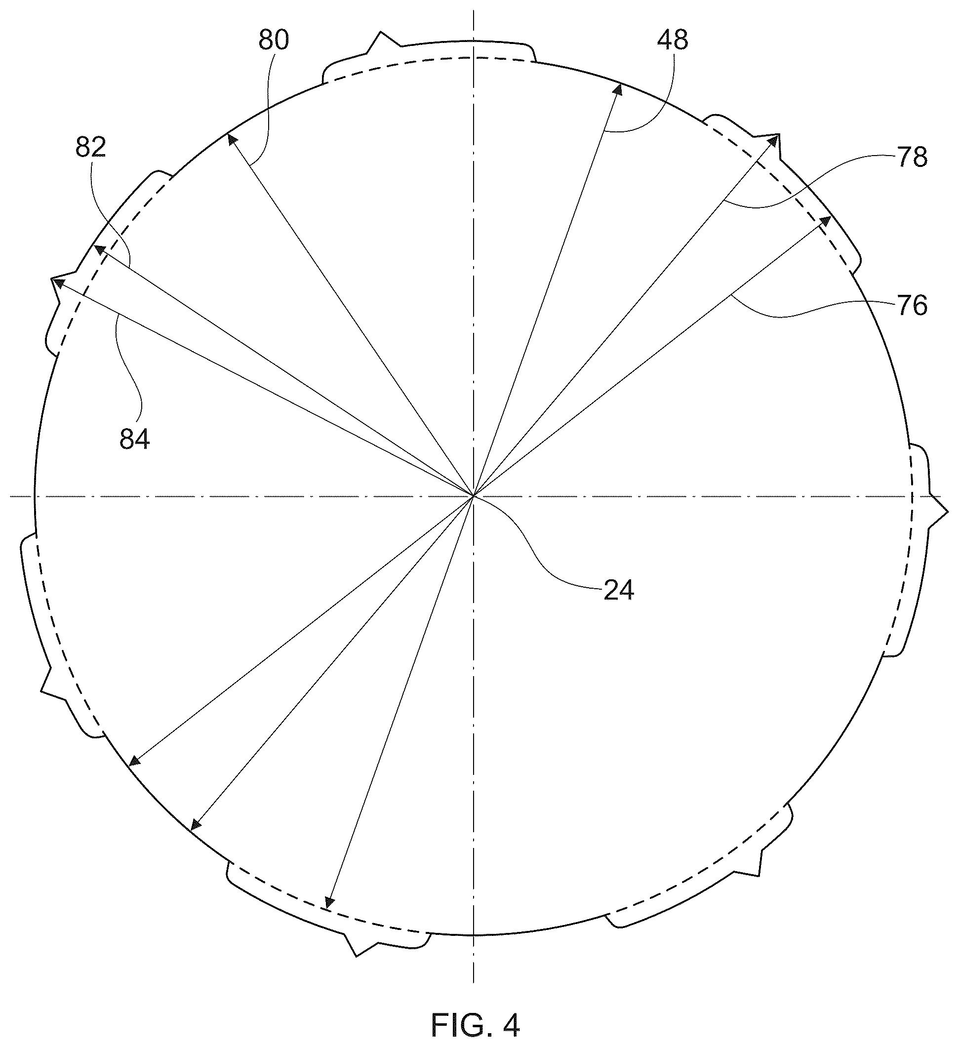 Patent US12366038 Figure 7 – Sanitary tissue product with a shaped line of weakness