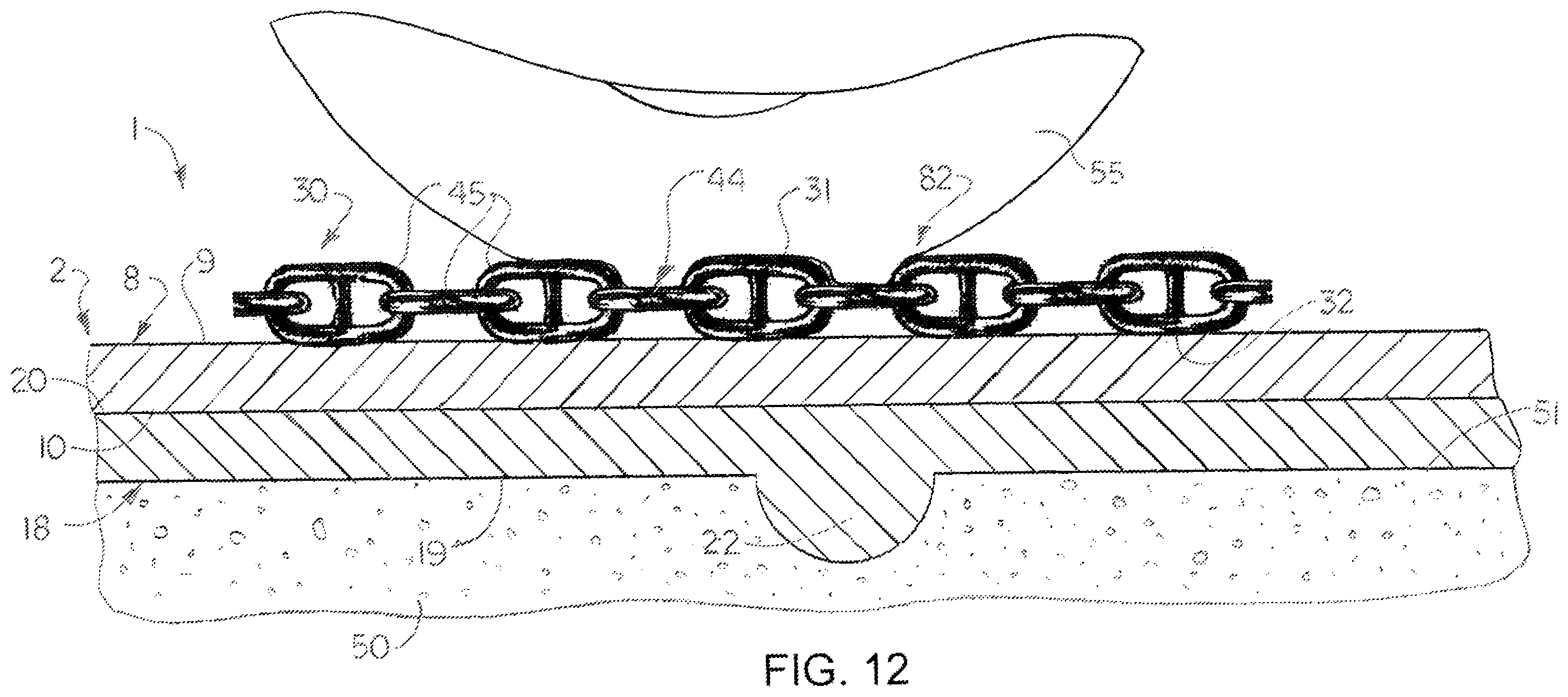 Patent US12366041 Figure 8 – Temporary roadway assemblies and methods