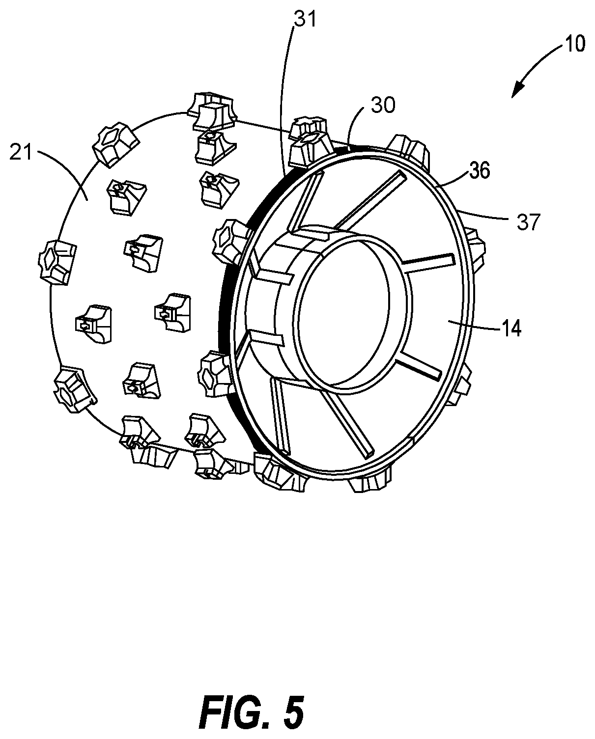 Patent US12366045 Figure 4 – Integrated outer wheel assembly