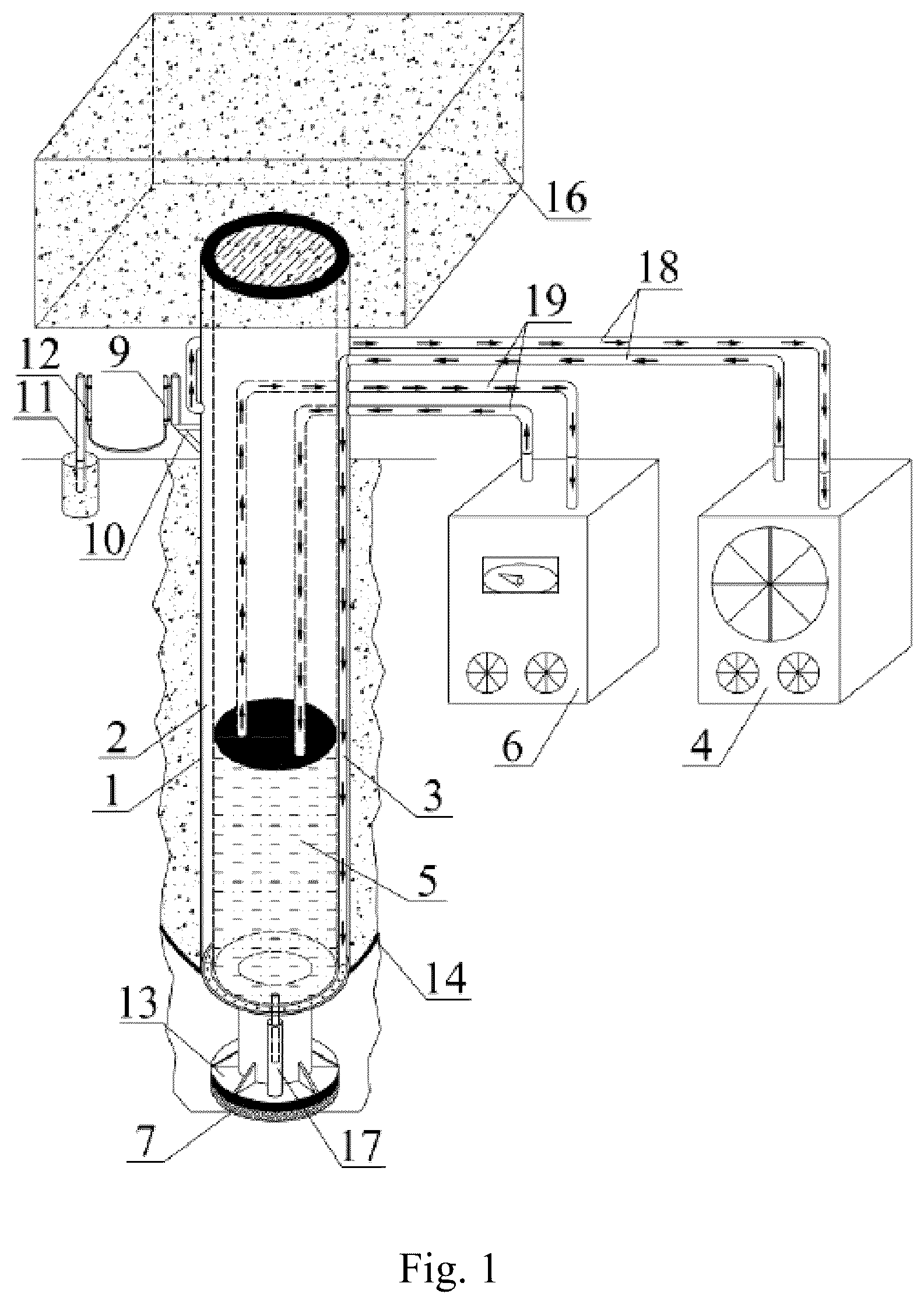 Patent US12366046 Figure 1 – Pile foundation bearing performance testing device and method