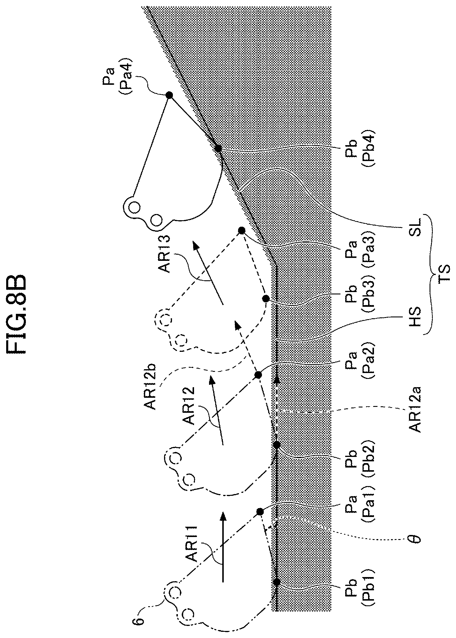 Patent US12366048 Figure 12 – Shovel and construction system