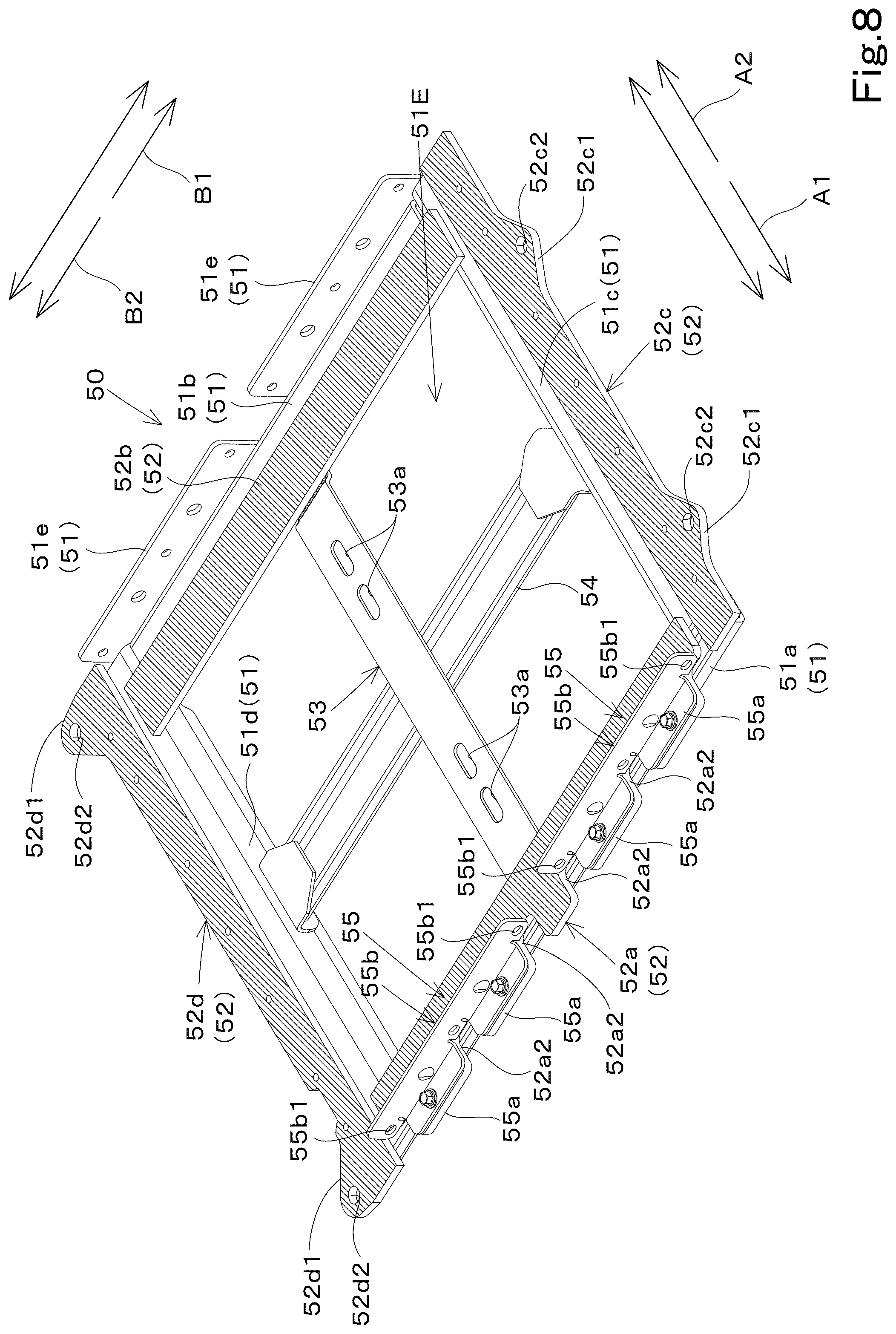 Patent US12366049 Figure 8 – Swivel working machine