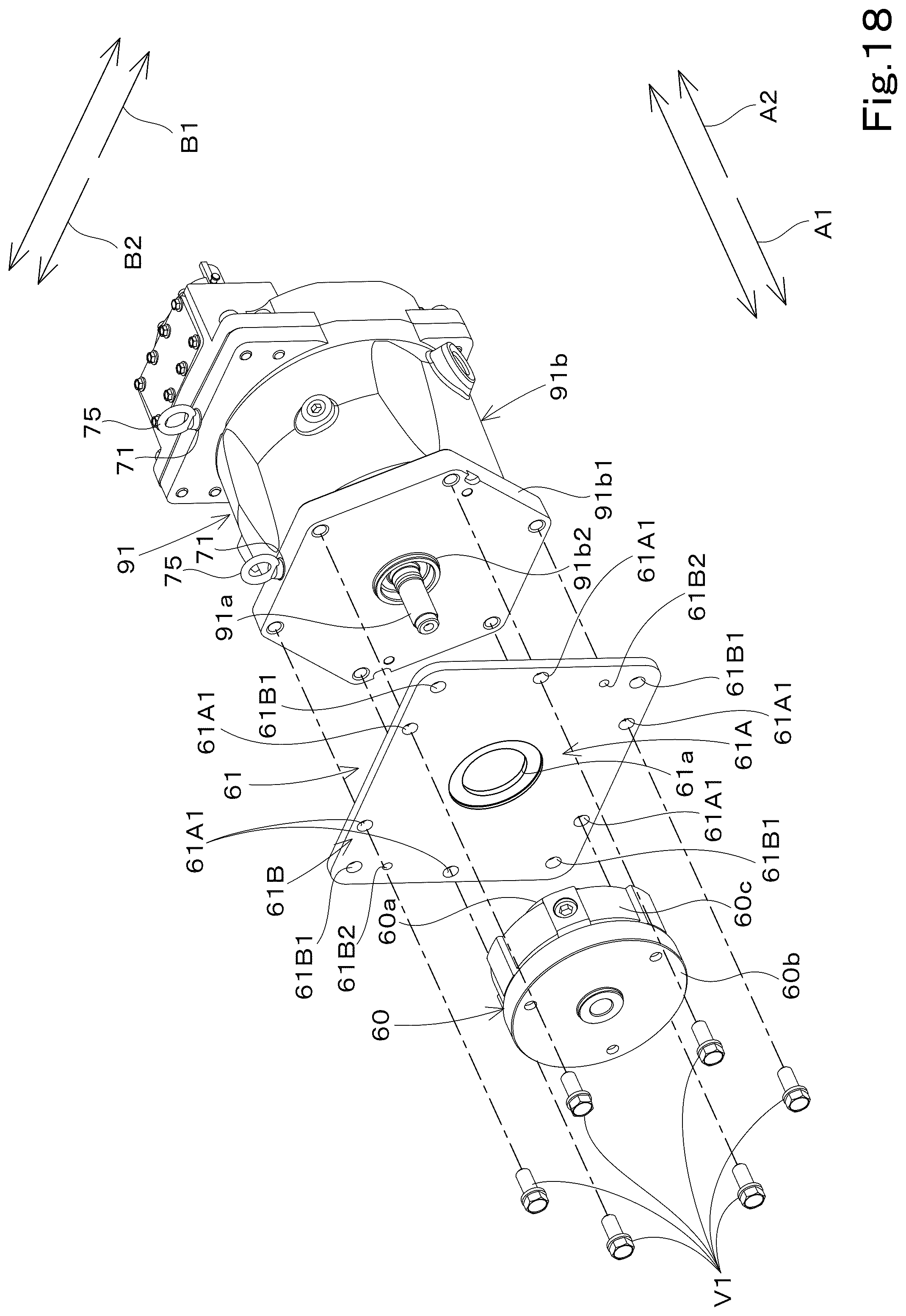 Patent US12366049 Figure 18 – Swivel working machine