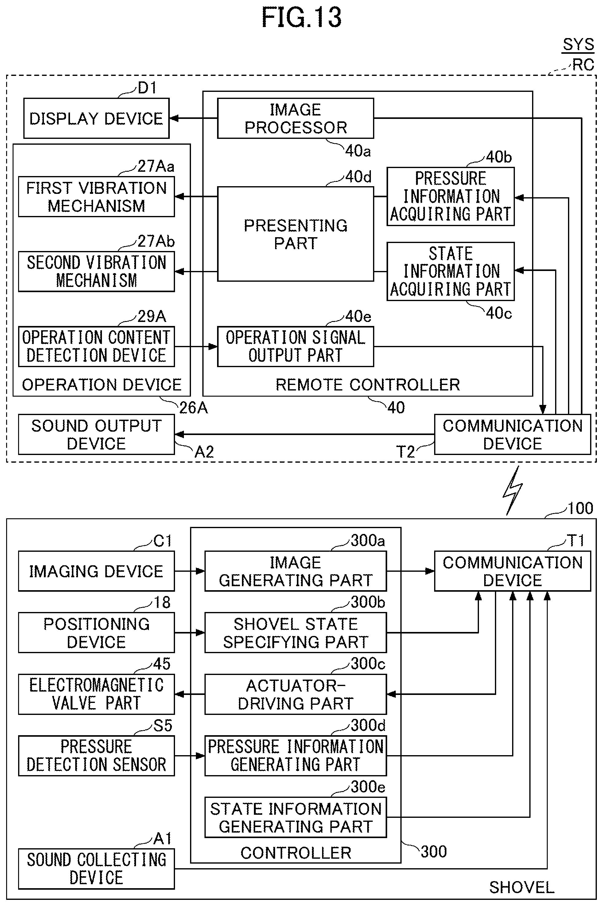 Patent US12366050 Figure 13 – Operation unit for construction machine, and construction machine