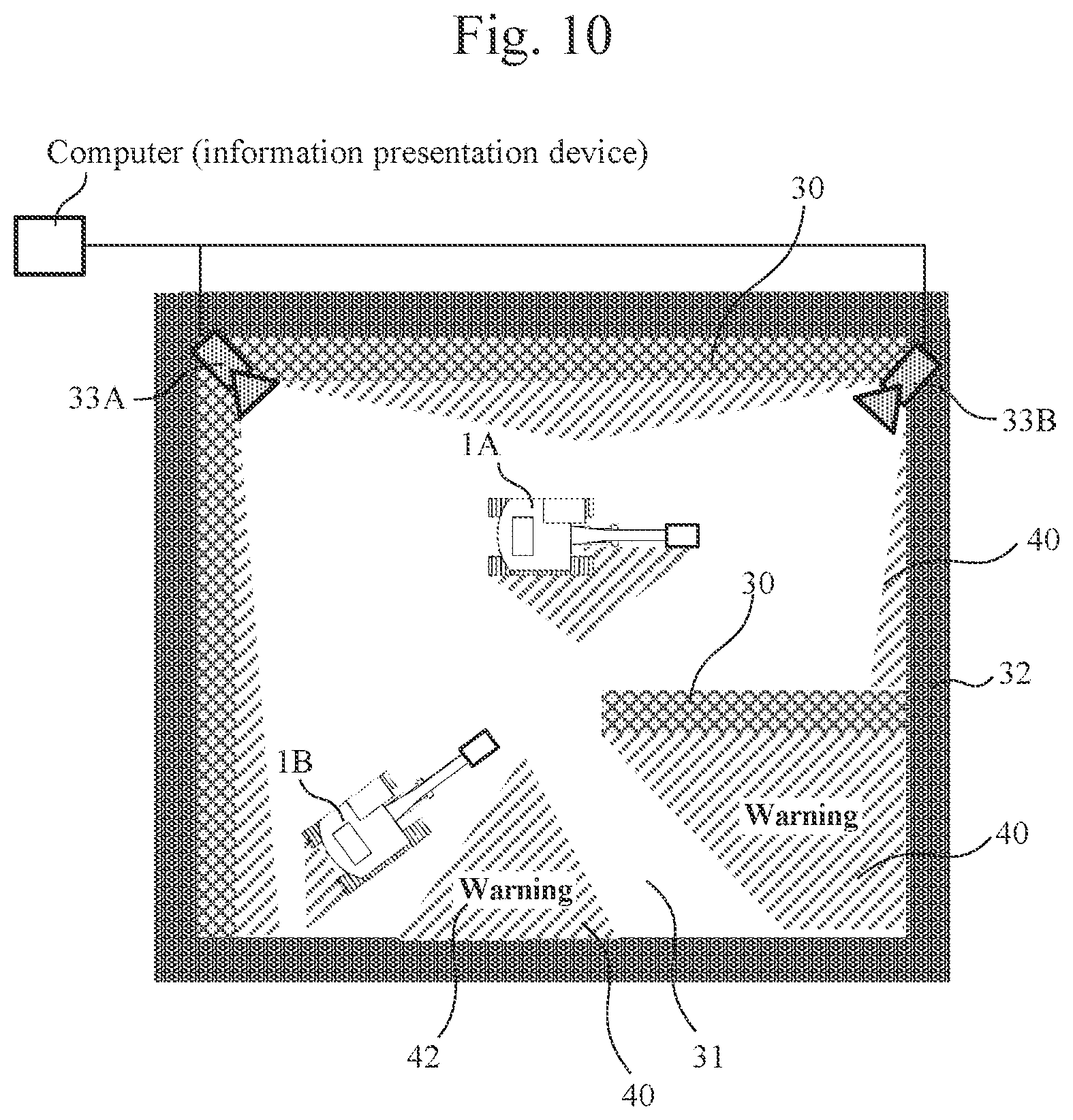 Patent US12366055 Figure 9 – Information presentation device