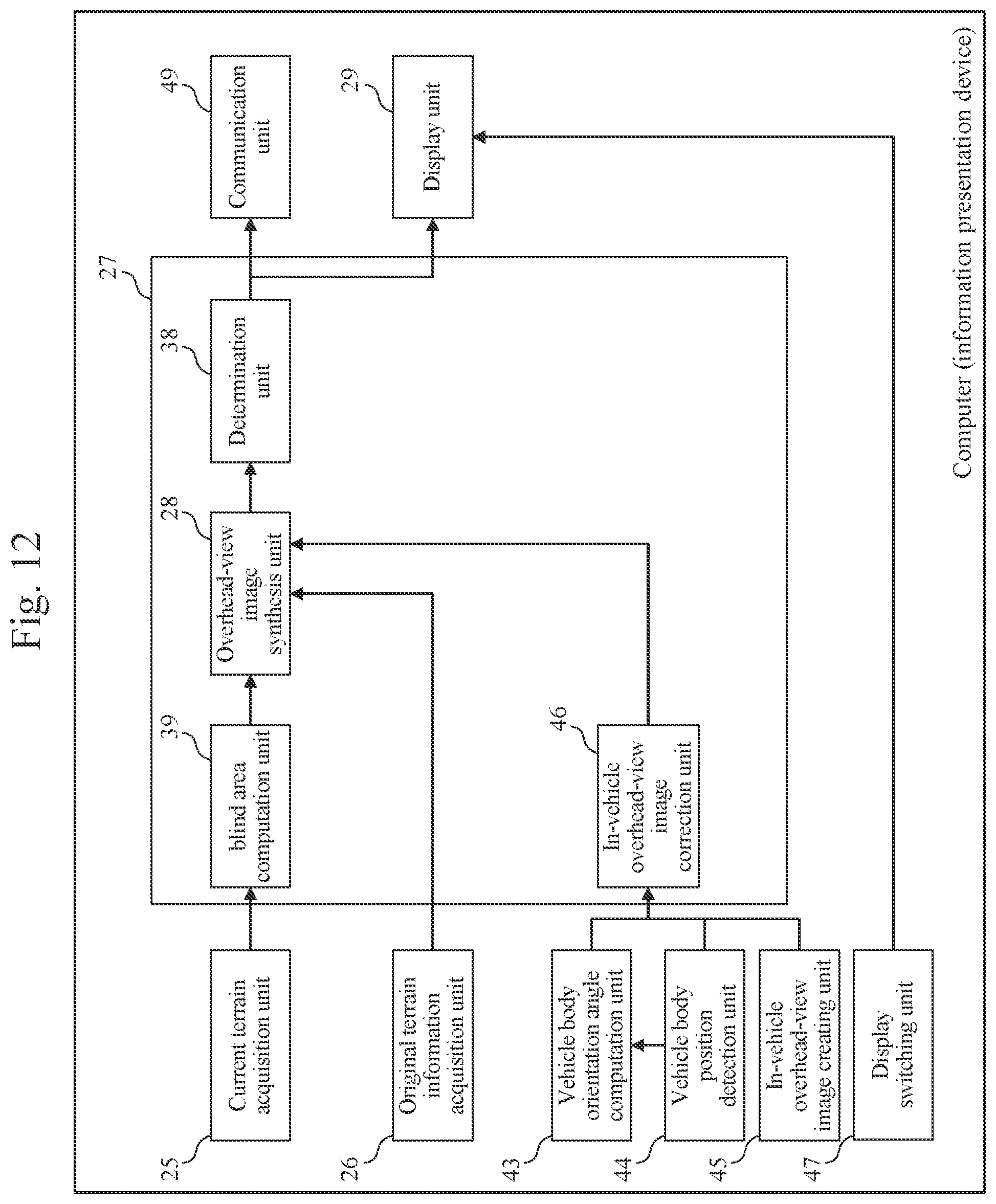 Patent US12366055 Figure 11 – Information presentation device