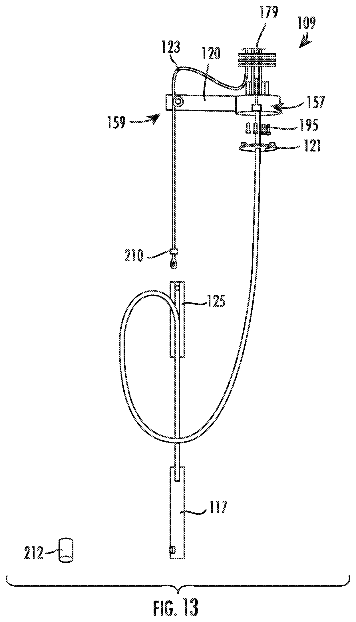 Patent US12366057 Figure 13 – Ceiling mounted kitchen faucet