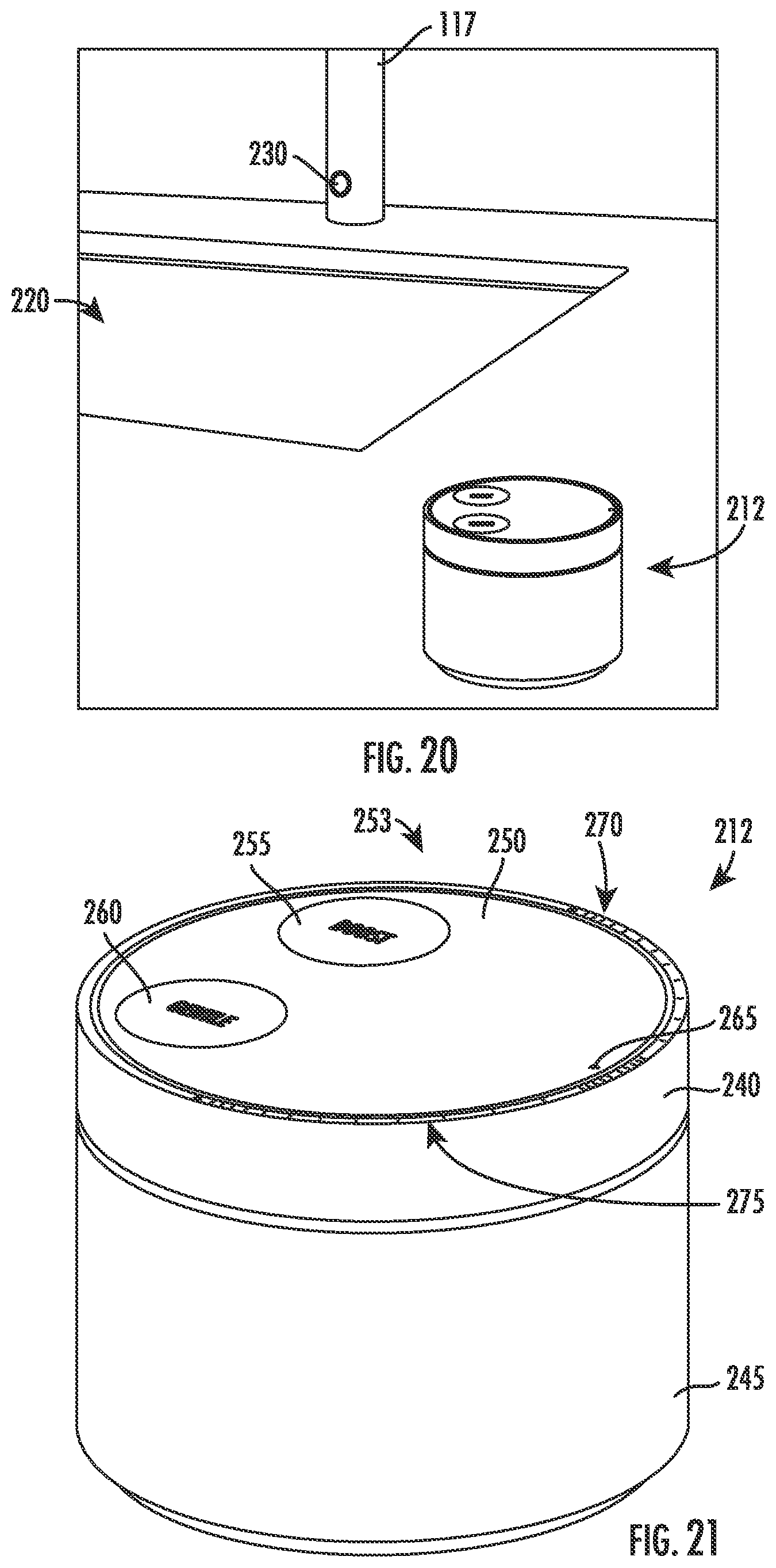 Patent US12366057 Figure 19 – Ceiling mounted kitchen faucet