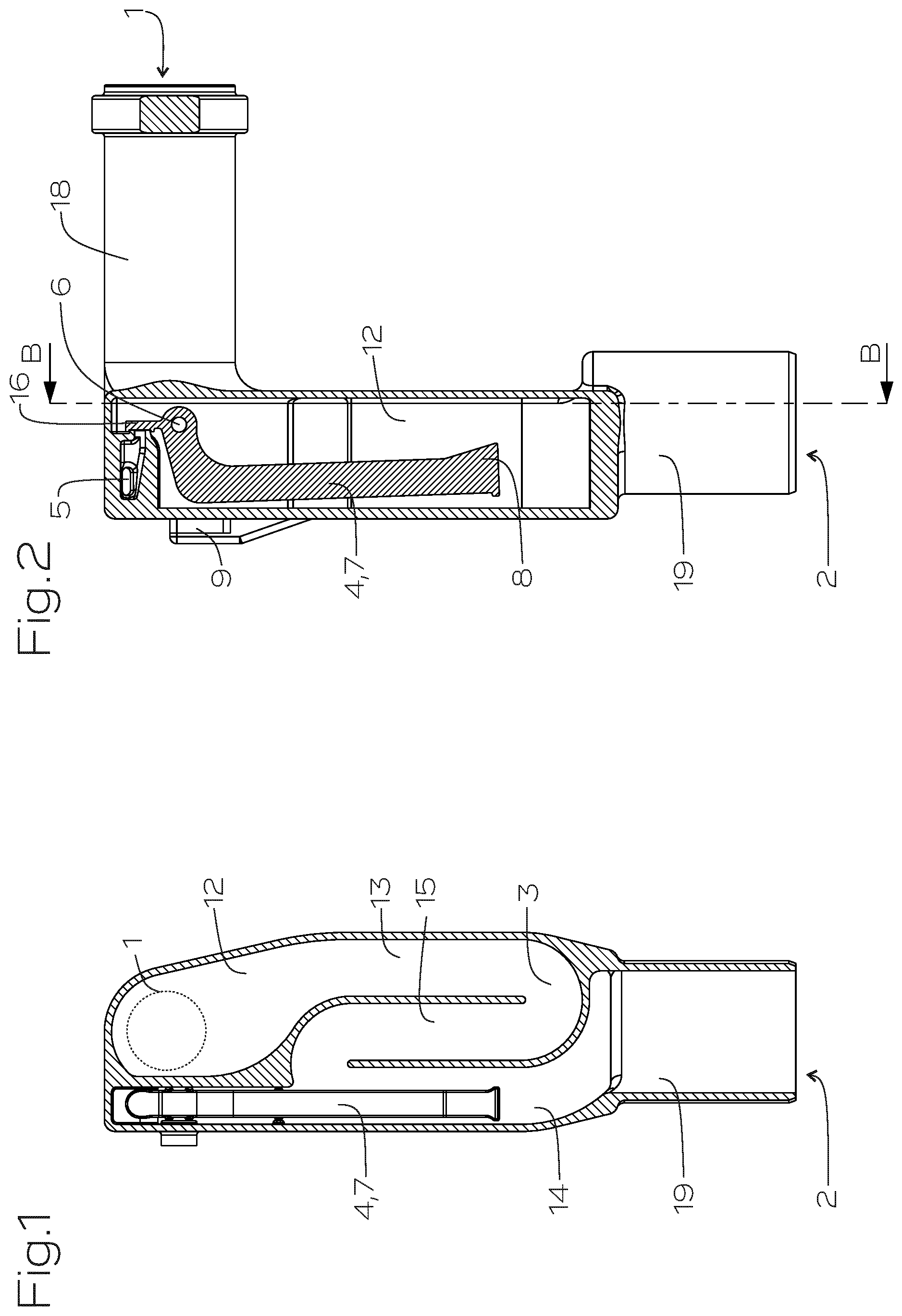 Patent US12366060 Figure 1 – Drain device
