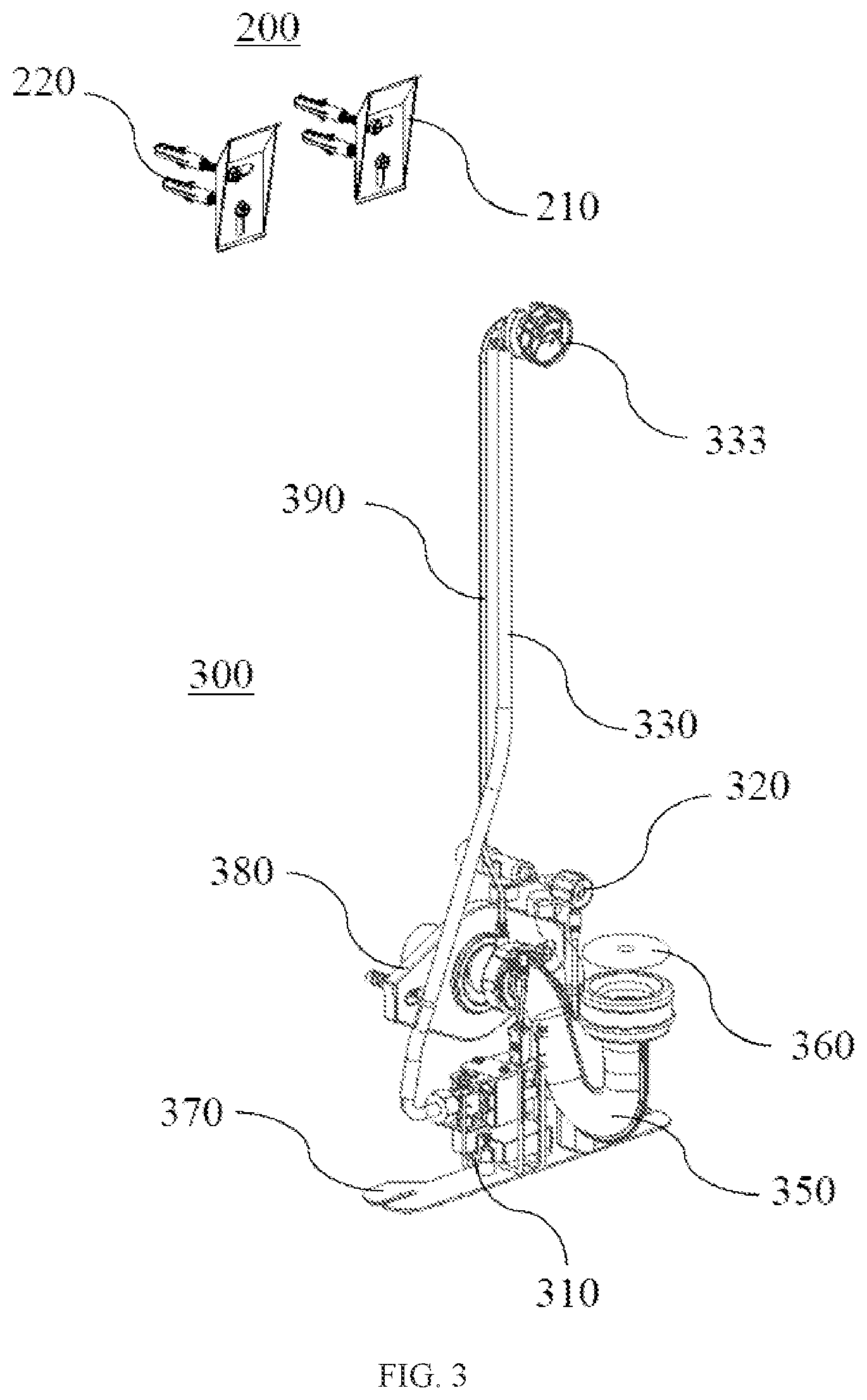 Patent US12366062 Figure 3 – Modularized induction flushing device for urinal and induction urinal