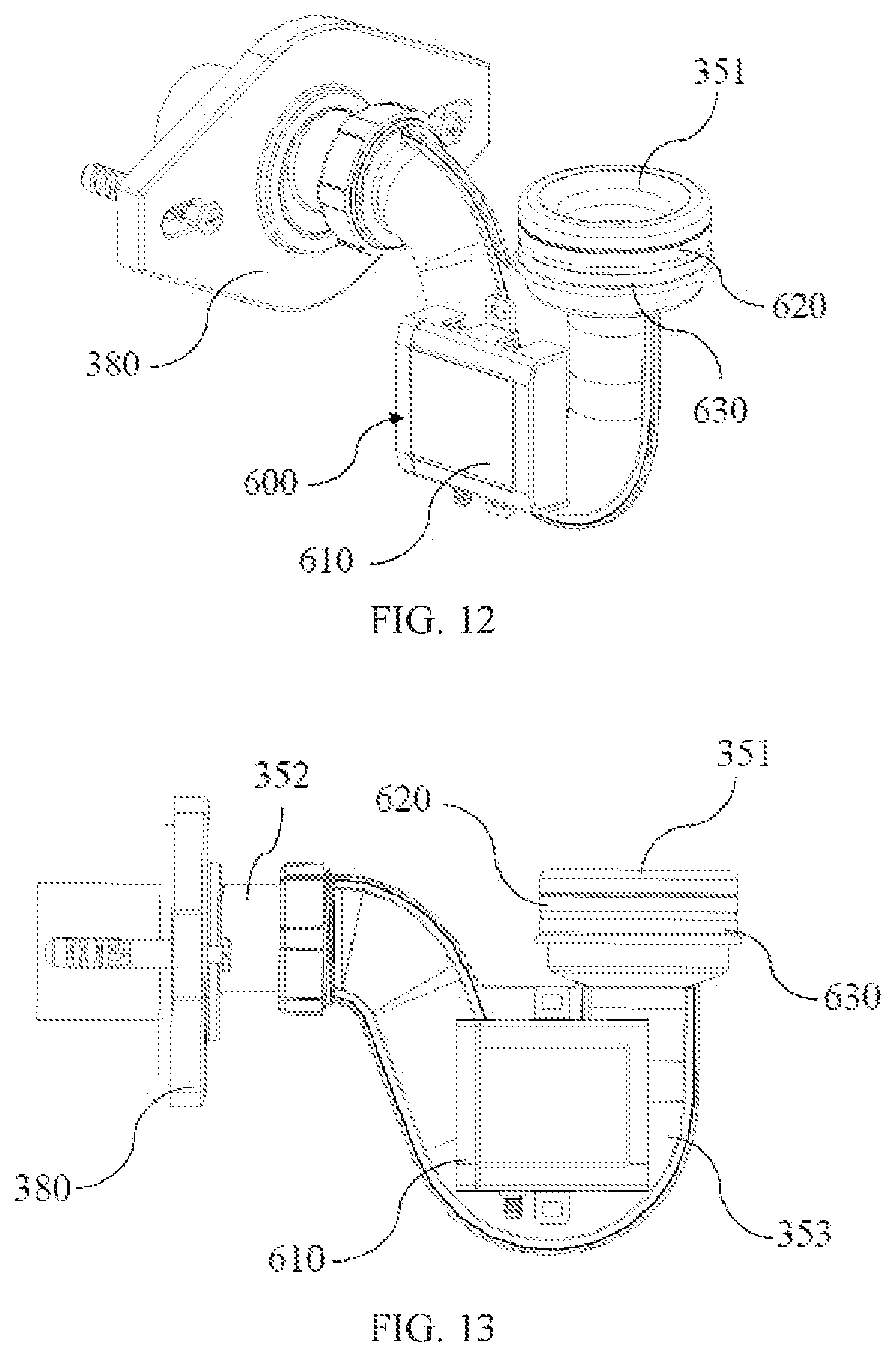 Patent US12366062 Figure 9 – Modularized induction flushing device for urinal and induction urinal