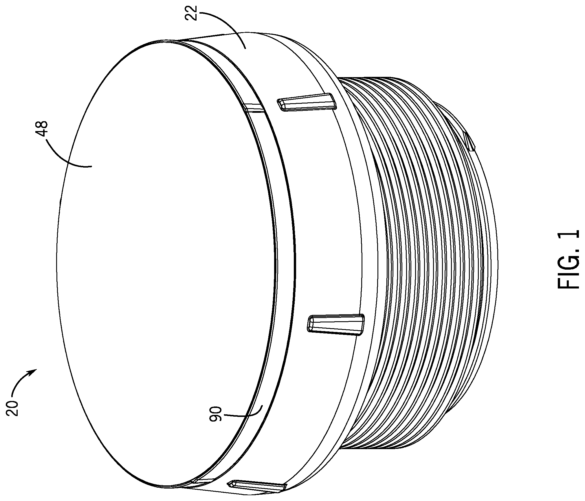 Patent US12366063 Figure 1 – Cover assembly and methods