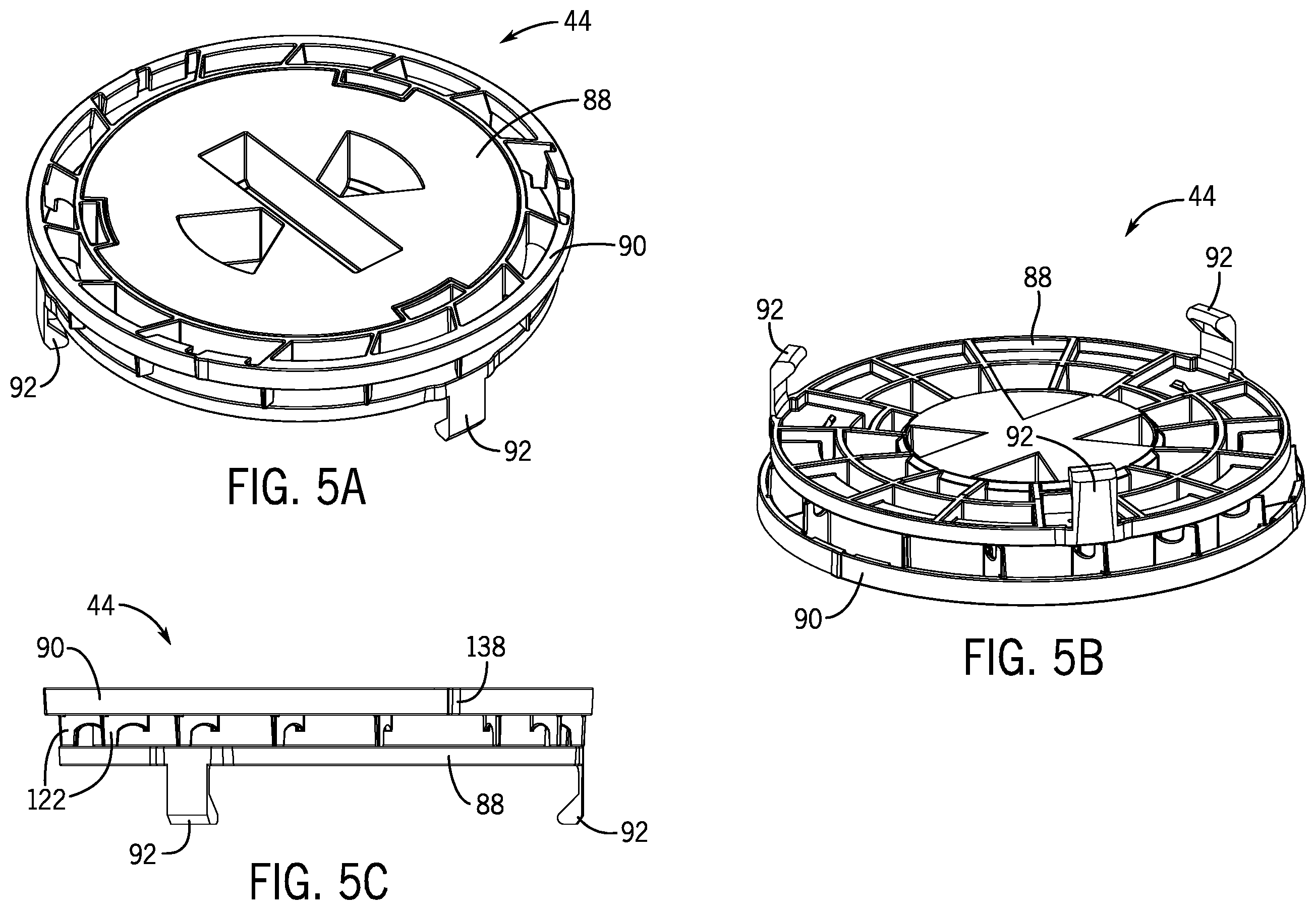 Patent US12366063 Figure 5 – Cover assembly and methods