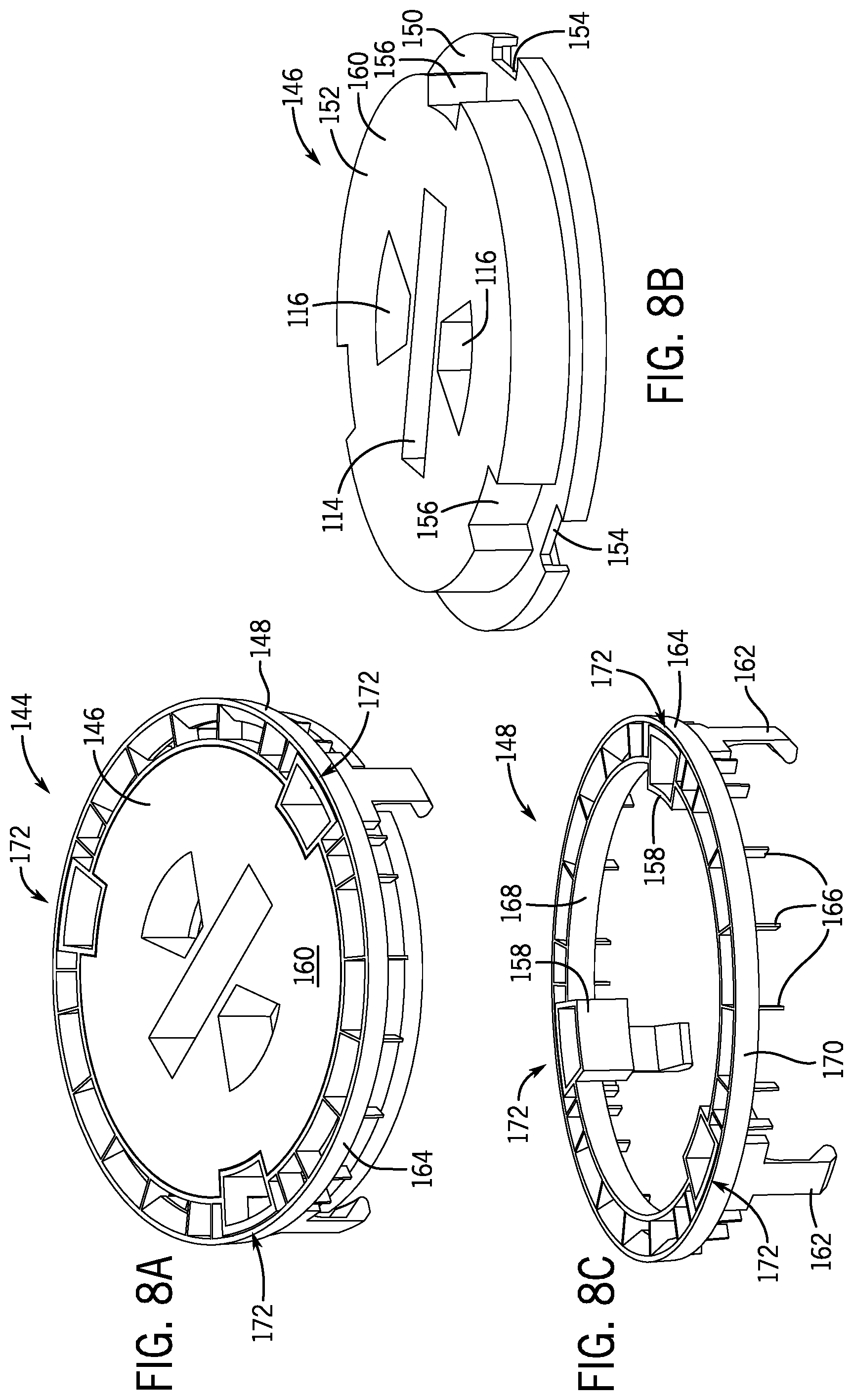 Patent US12366063 Figure 8 – Cover assembly and methods