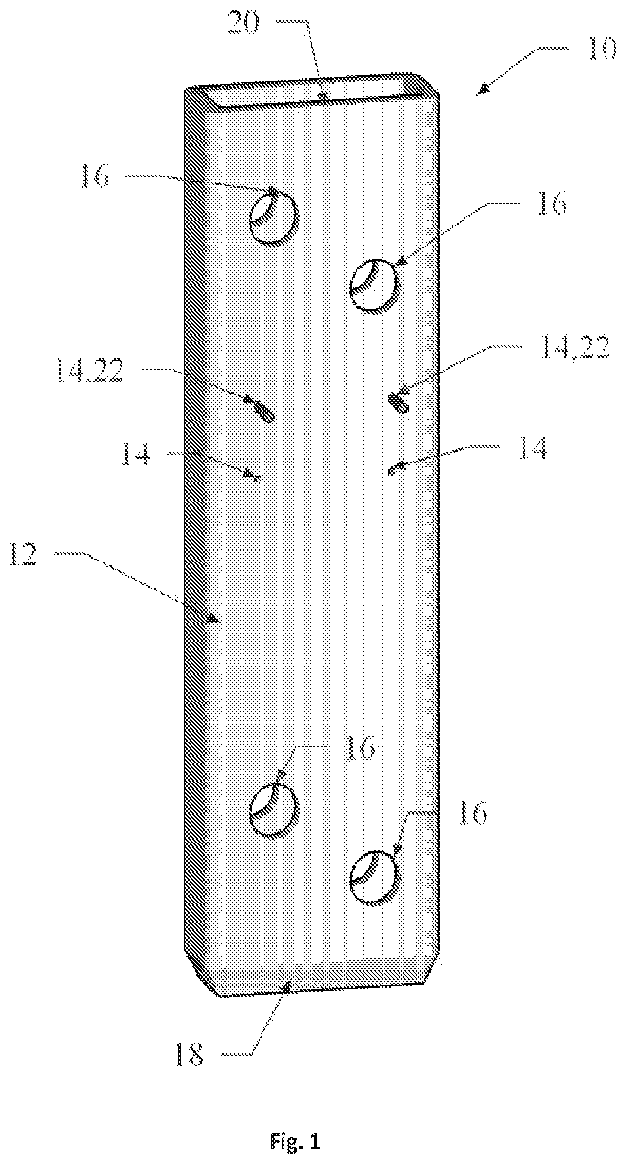 Patent US12366064 Figure 1 – Tie shear connector for wall panel construction and method thereof
