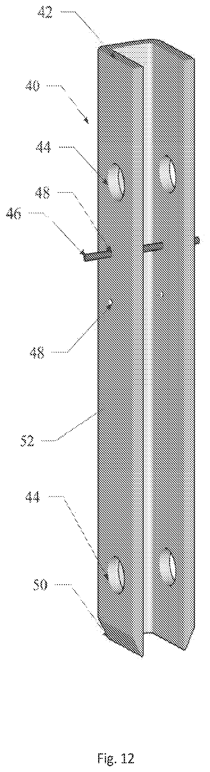 Patent US12366064 Figure 13 – Tie shear connector for wall panel construction and method thereof