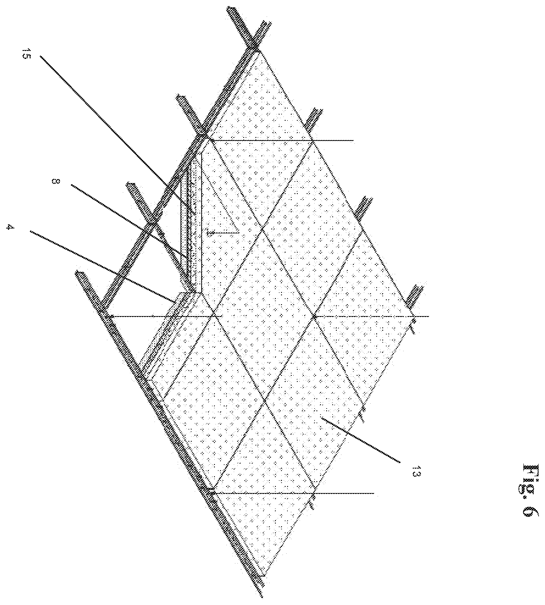 Patent US12366066 Figure 6 – Radio frequency and acoustic mitigating ceiling tile system