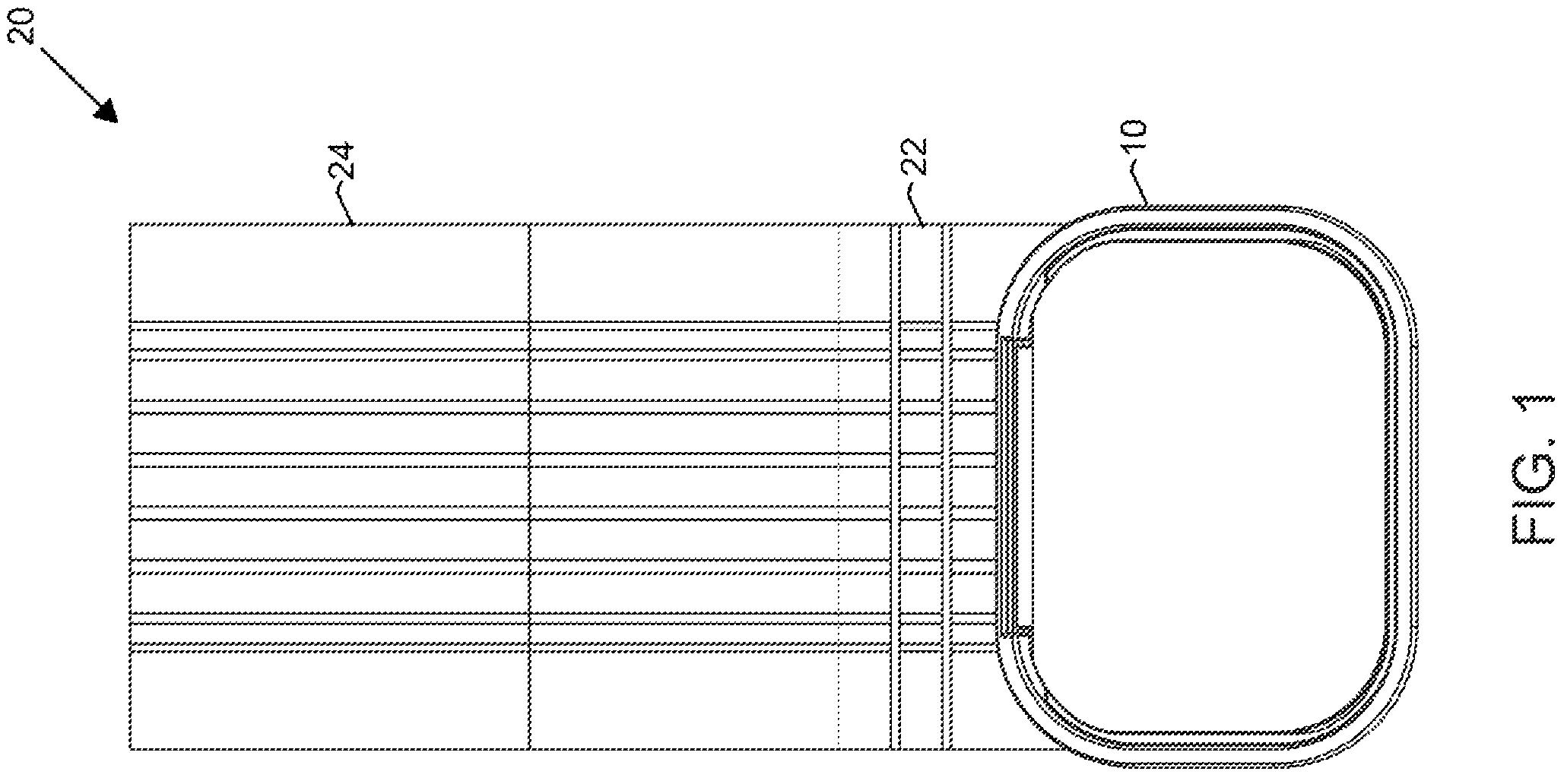 Patent US12366070 Figure 1 – Cover for circular-profile downspouts having protection from animal/insect intrusion and damage/debris accumulation