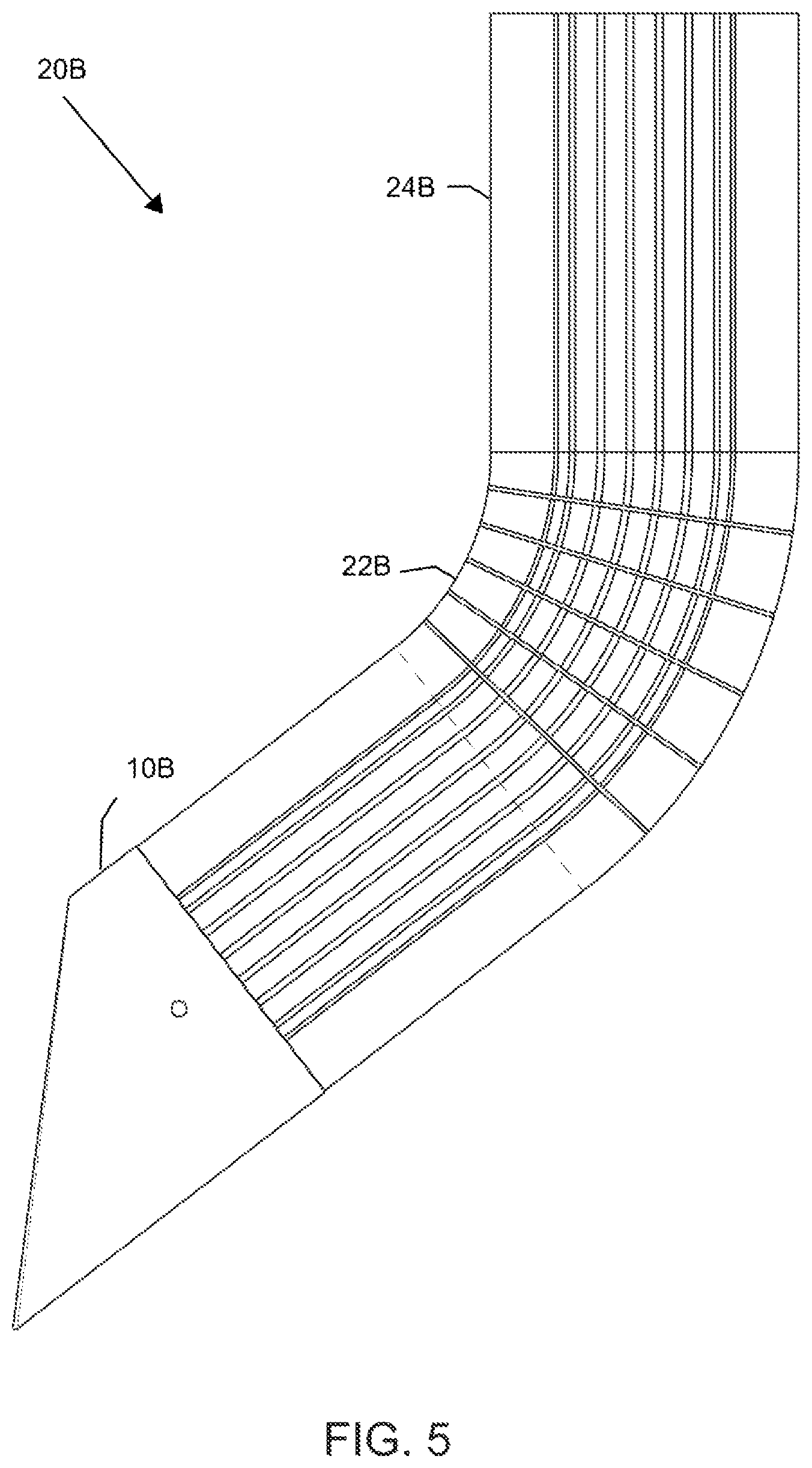 Patent US12366070 Figure 5 – Cover for circular-profile downspouts having protection from animal/insect intrusion and damage/debris accumulation