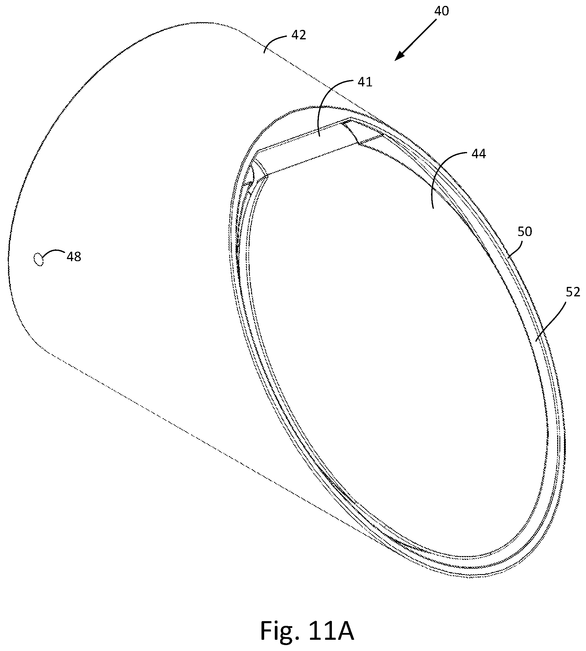 Patent US12366070 Figure 12 – Cover for circular-profile downspouts having protection from animal/insect intrusion and damage/debris accumulation