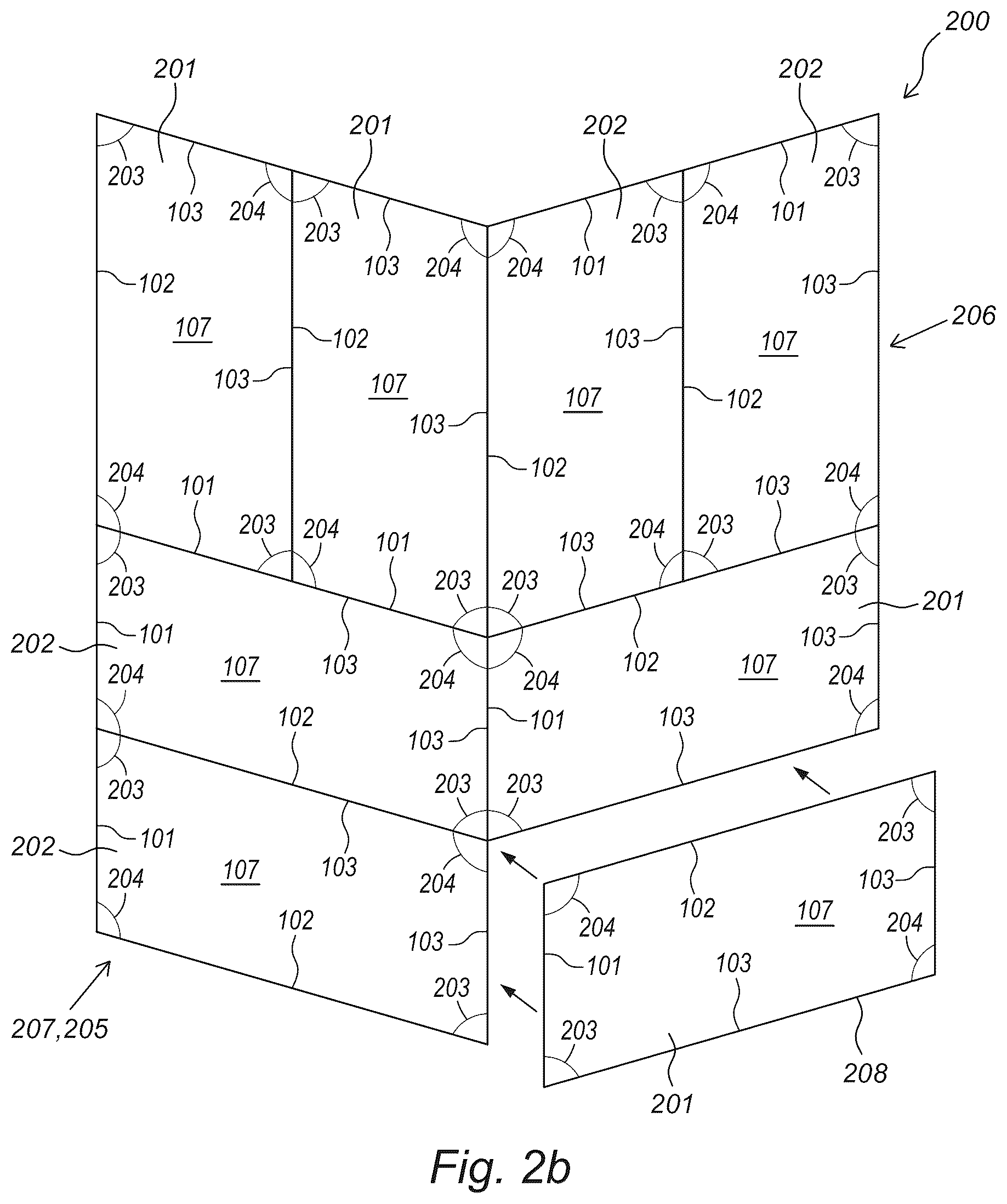 Patent US12366072 Figure 4 – Decorative panel, decorative covering composed of a plurality of such panels, and decorative panel system