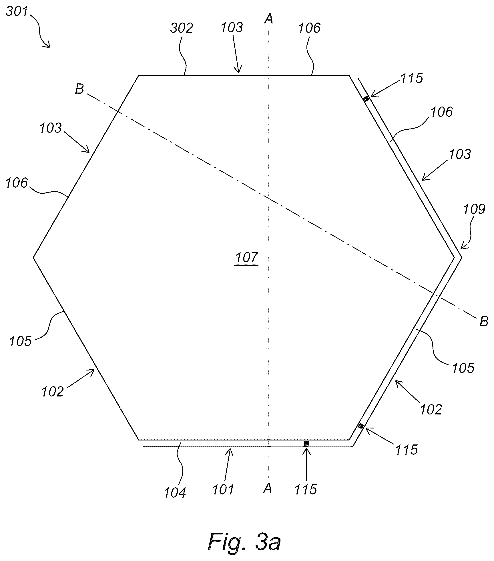 Patent US12366072 Figure 5 – Decorative panel, decorative covering composed of a plurality of such panels, and decorative panel system