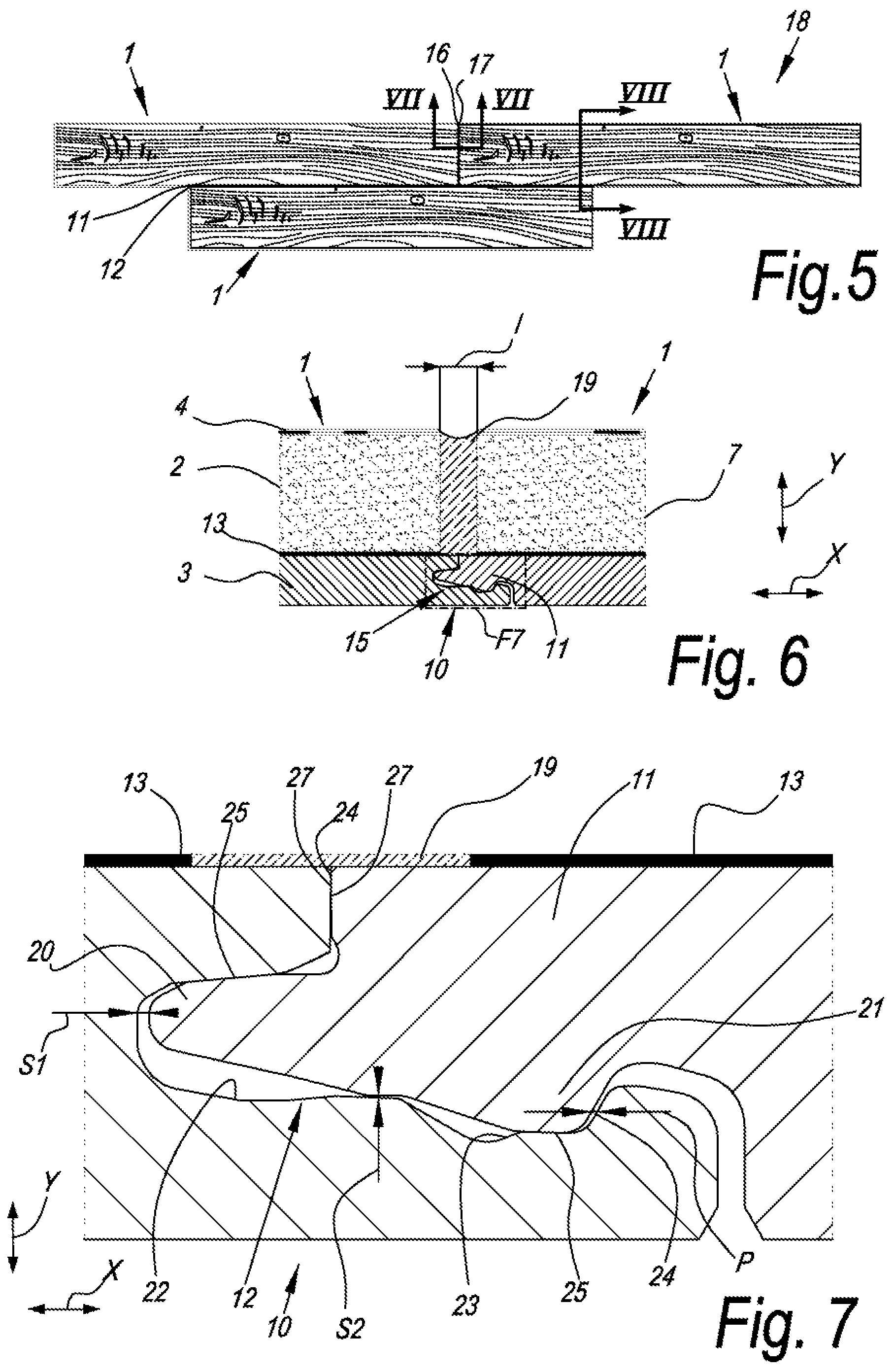 Patent US12366073 Figure 2 – Floor element for forming a floor covering, a floor covering, and a method for manufacturing a floor element