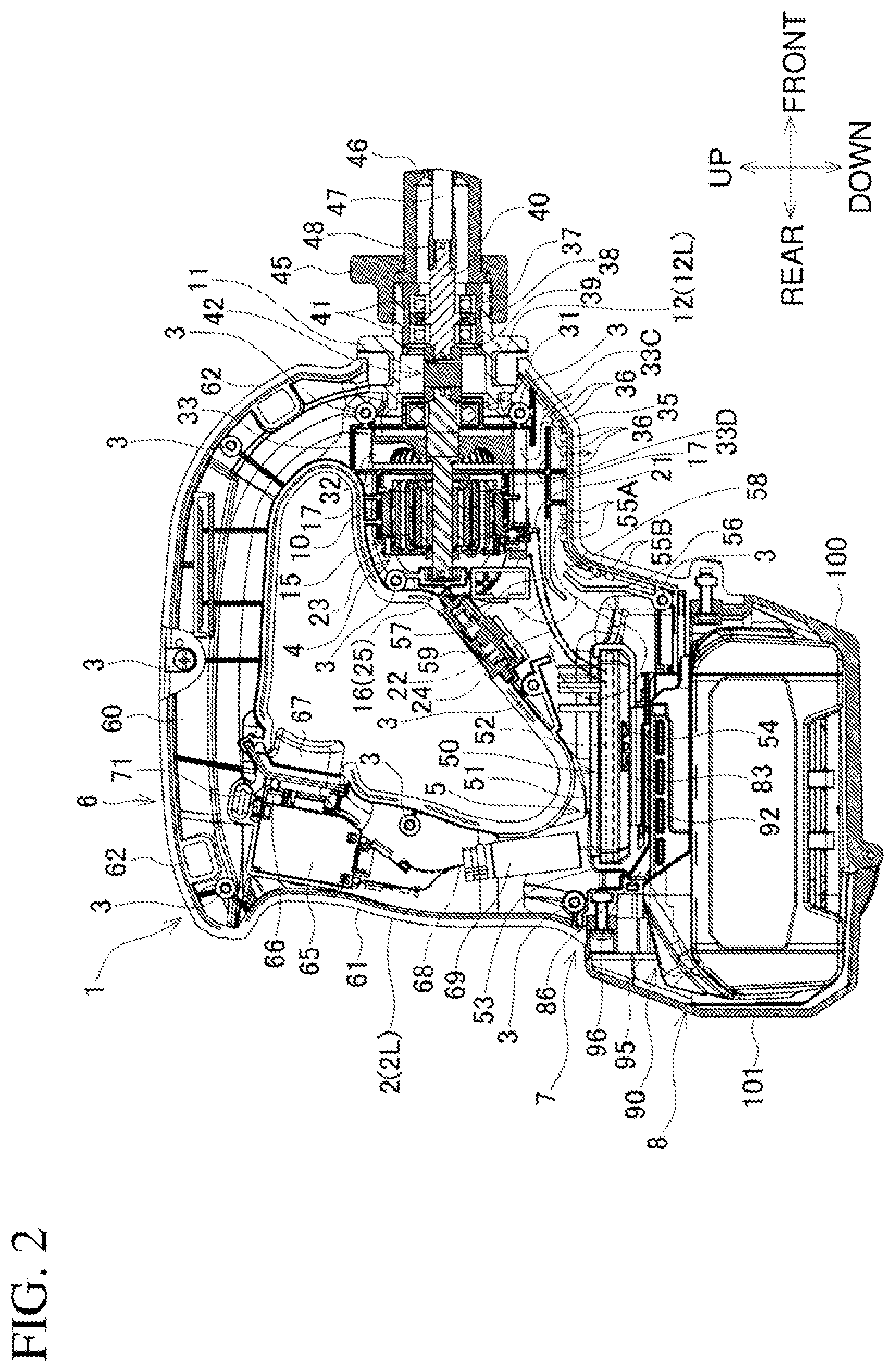 Patent US12366077 Figure 2 – Concrete vibrator