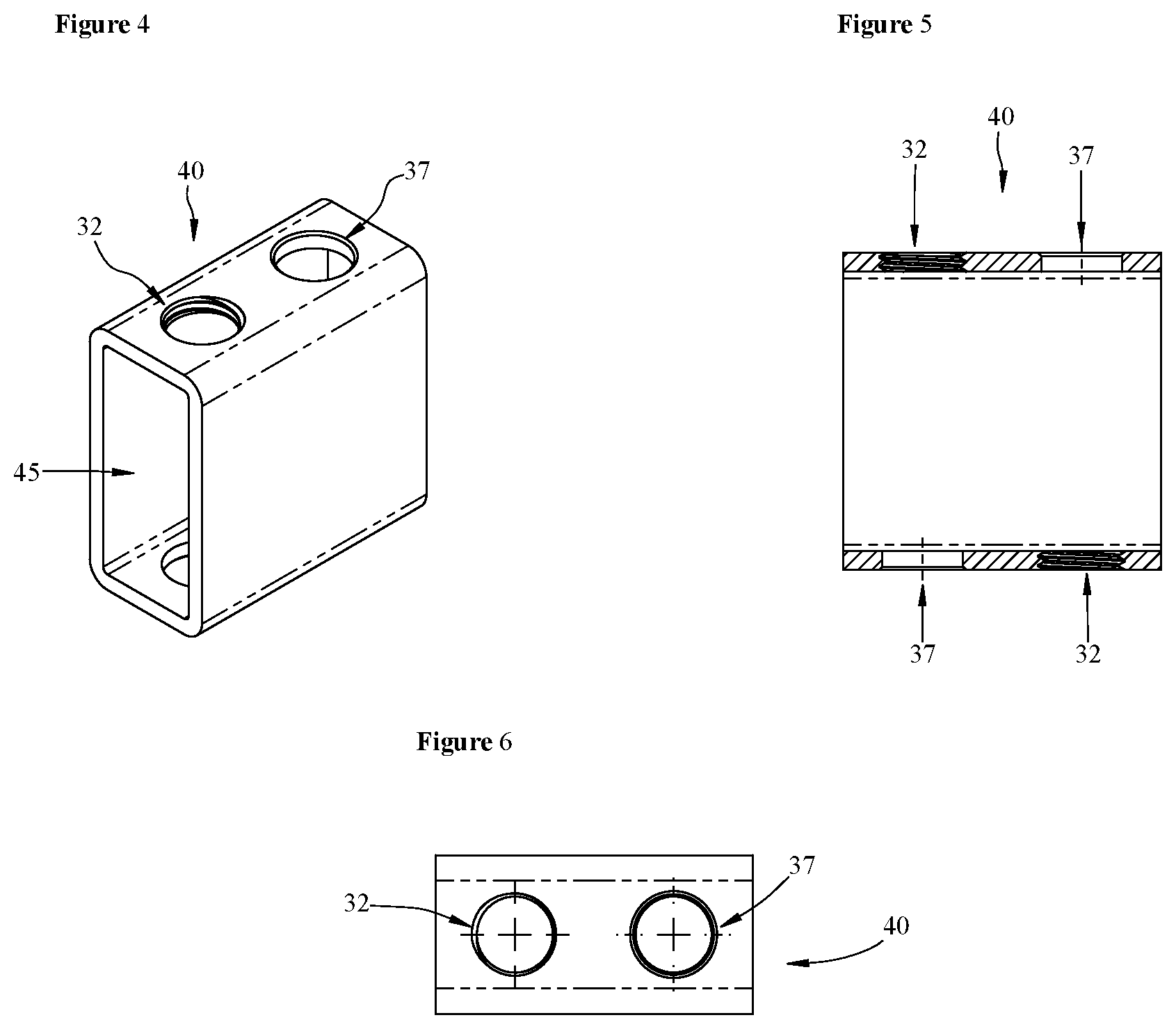 Patent US12366078 Figure 4 – Structural connector for tensioning floor joists and beams