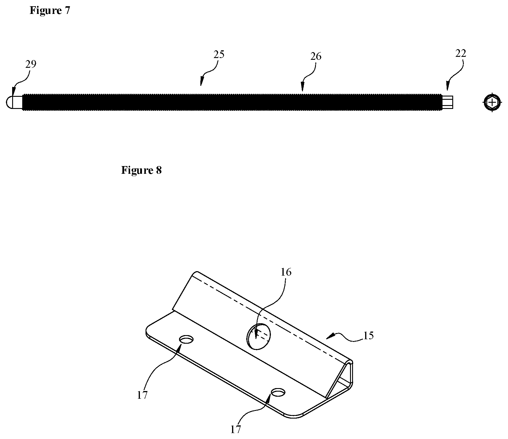 Patent US12366078 Figure 5 – Structural connector for tensioning floor joists and beams