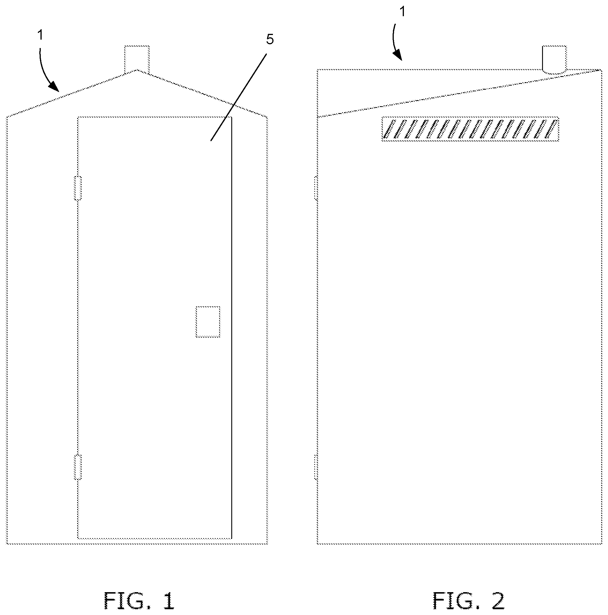 Patent US12366079 Figure 1 – Triangular shaped portable toilet