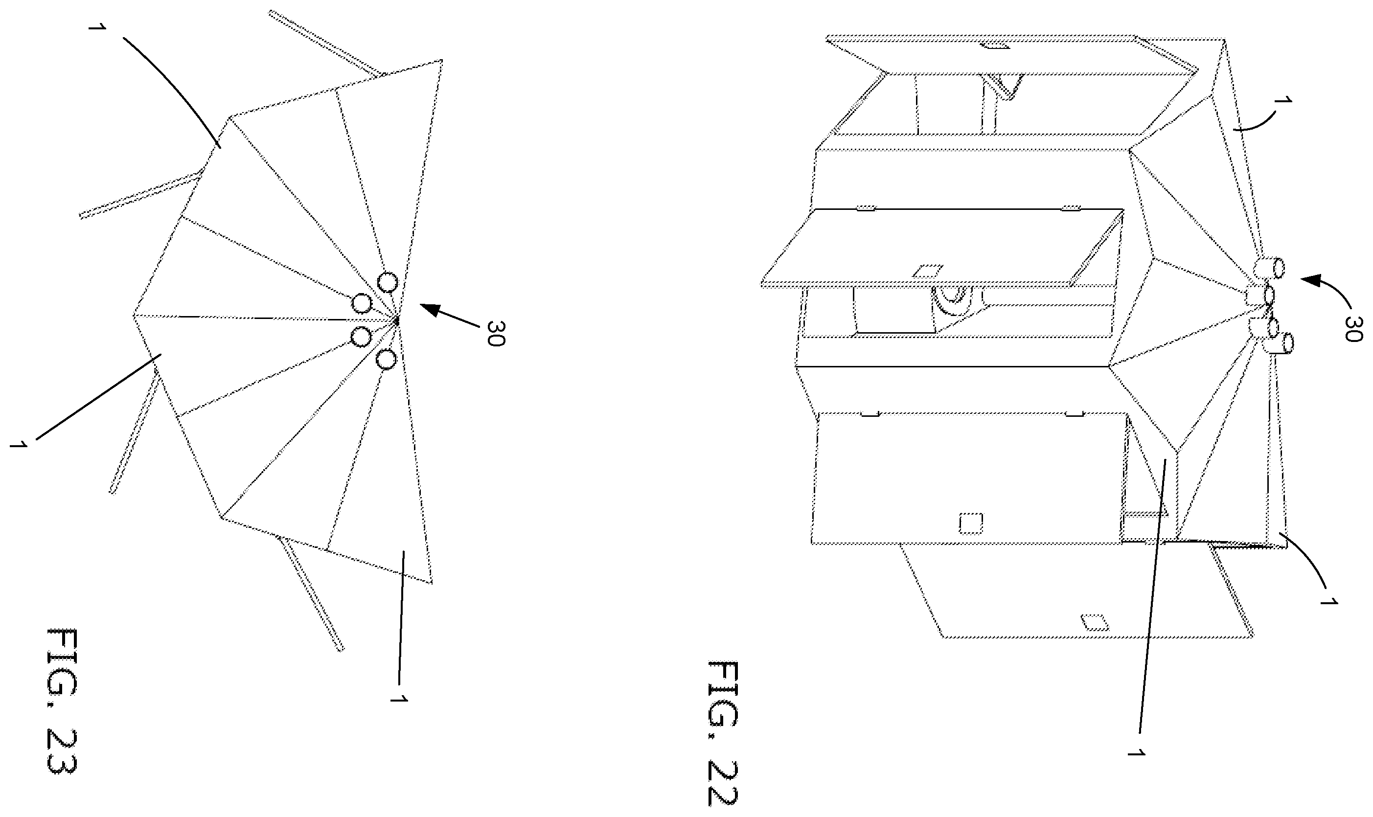 Patent US12366079 Figure 16 – Triangular shaped portable toilet