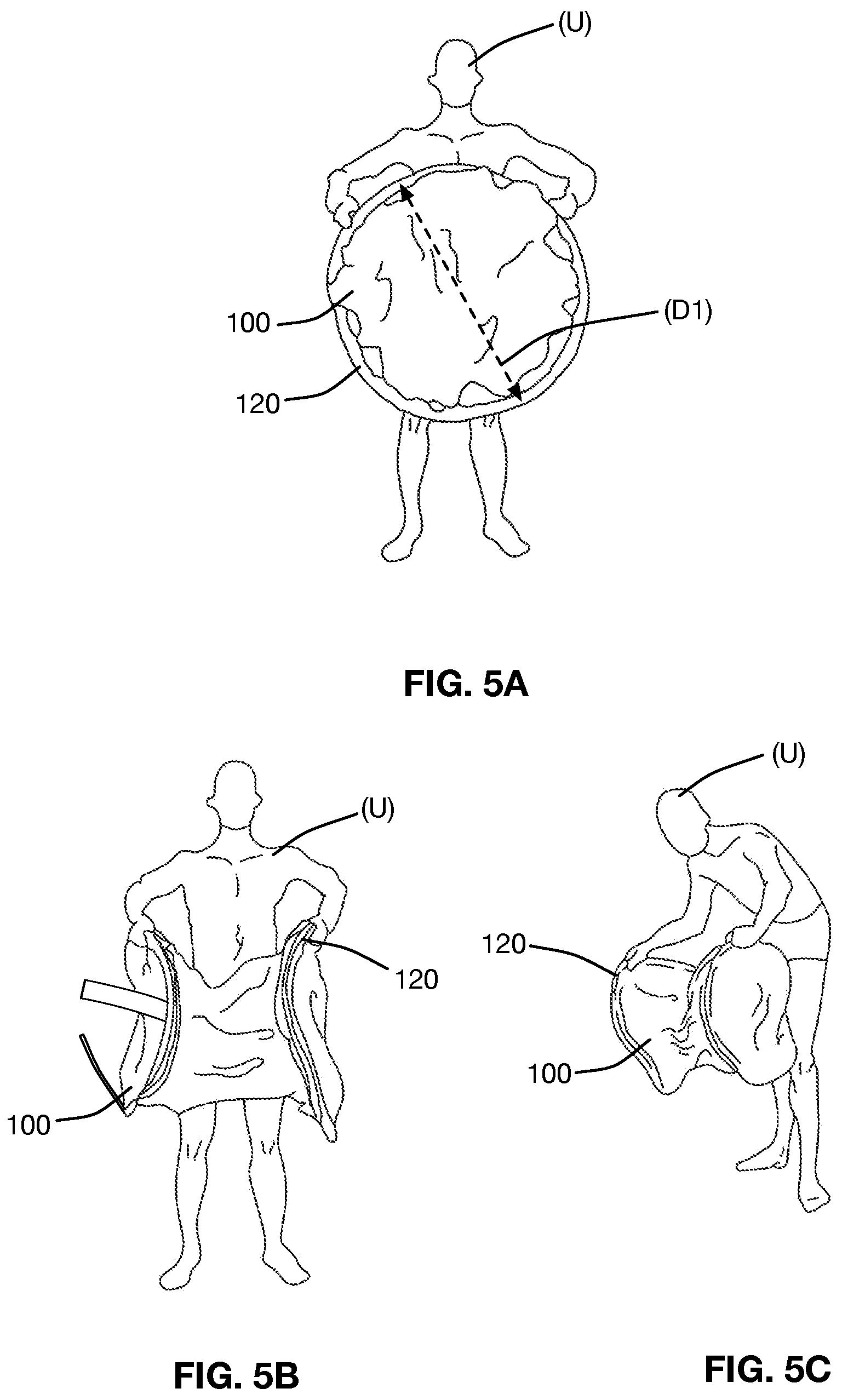 Patent US12366080 Figure 5 – Portable and collapsible pool
