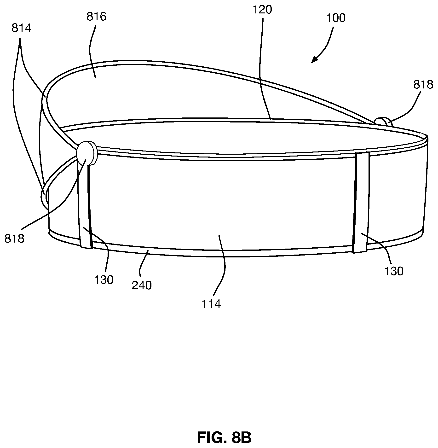 Patent US12366080 Figure 14 – Portable and collapsible pool