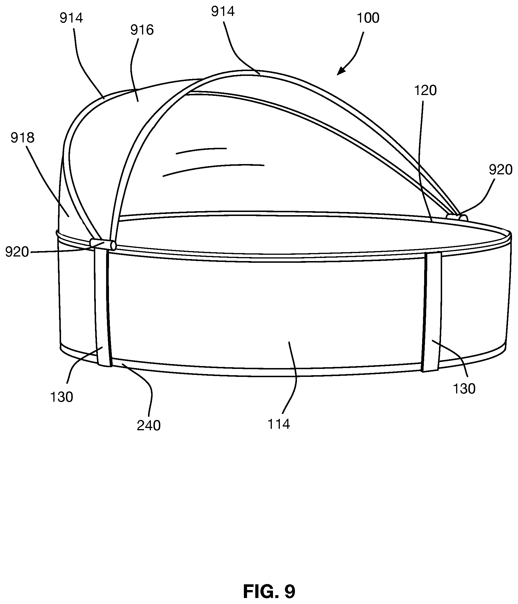 Patent US12366080 Figure 15 – Portable and collapsible pool