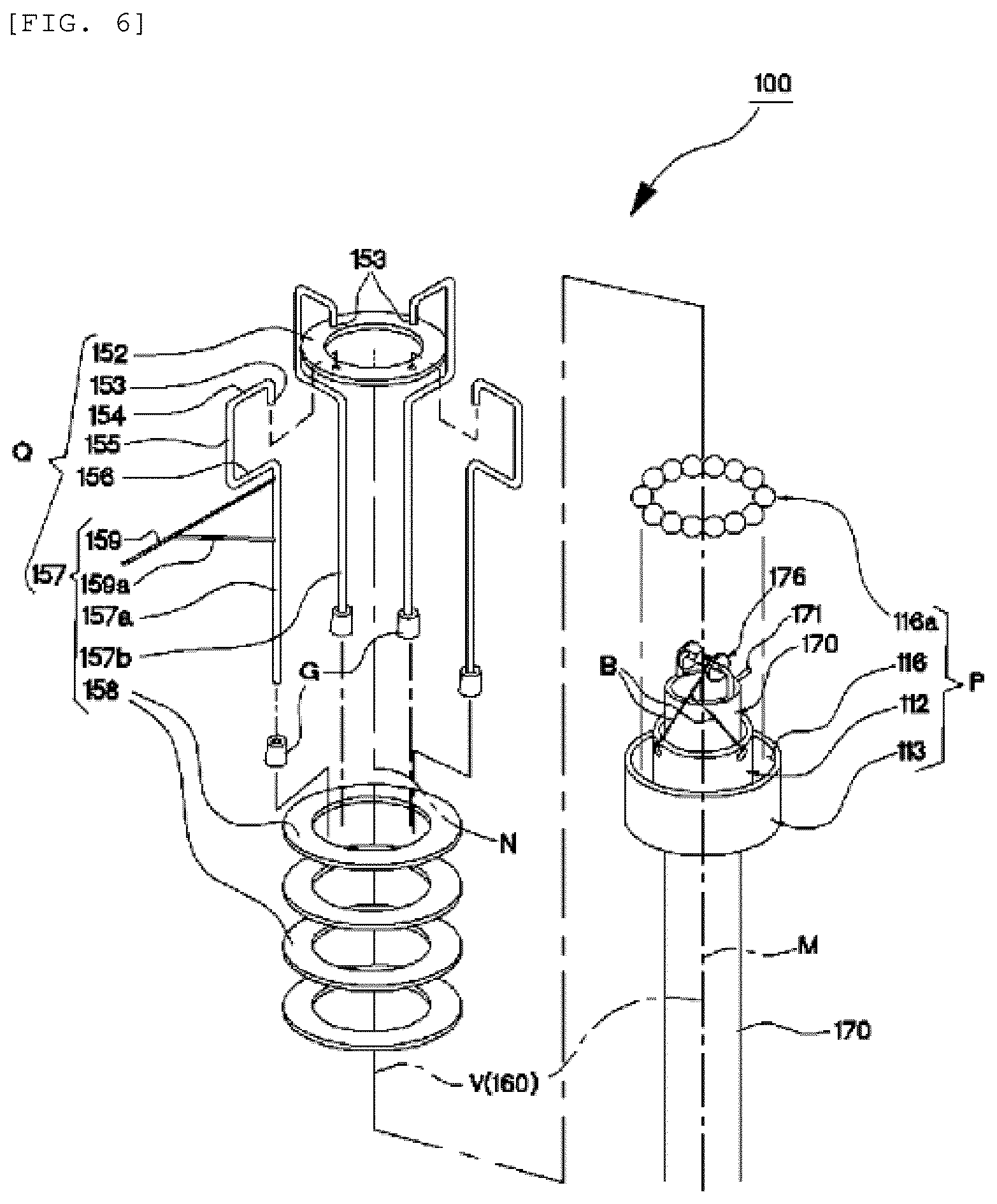 Patent US12366084 Figure 6 – Rotation type national flag hoisting pole to minimize rainwater adhesion area of national flag