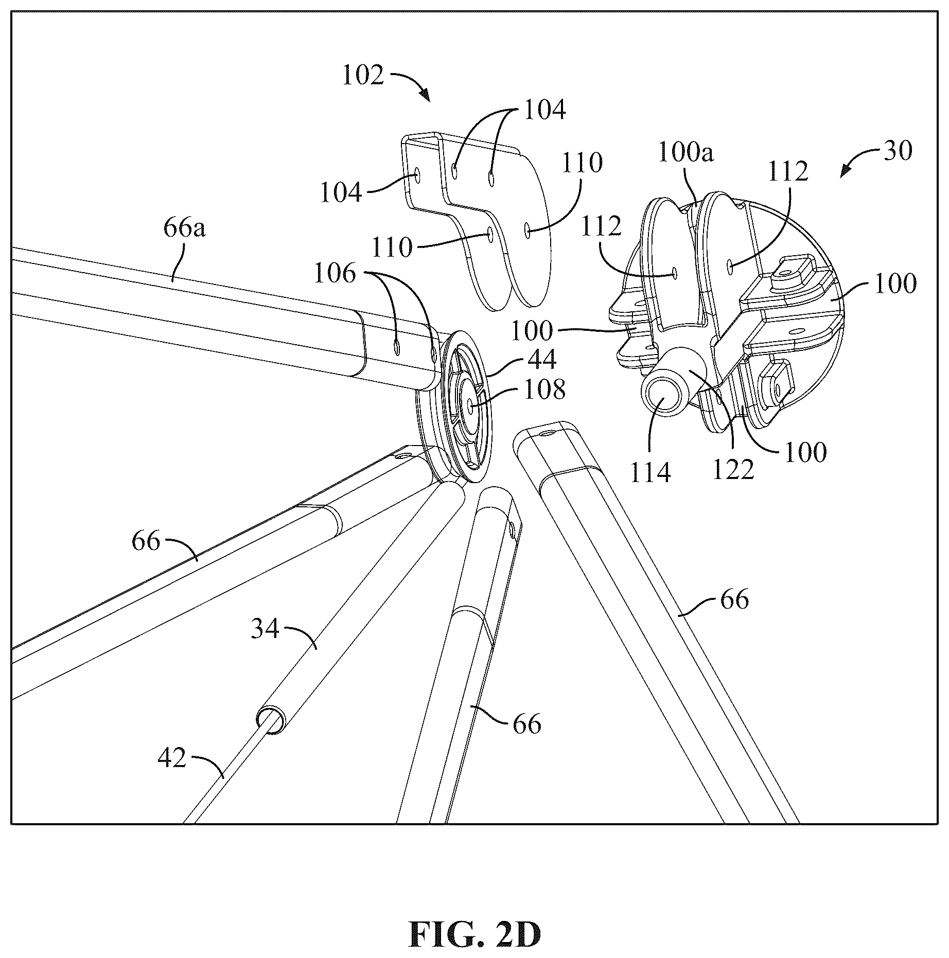 Patent US12366086 Figure 11 – Foldable canopy