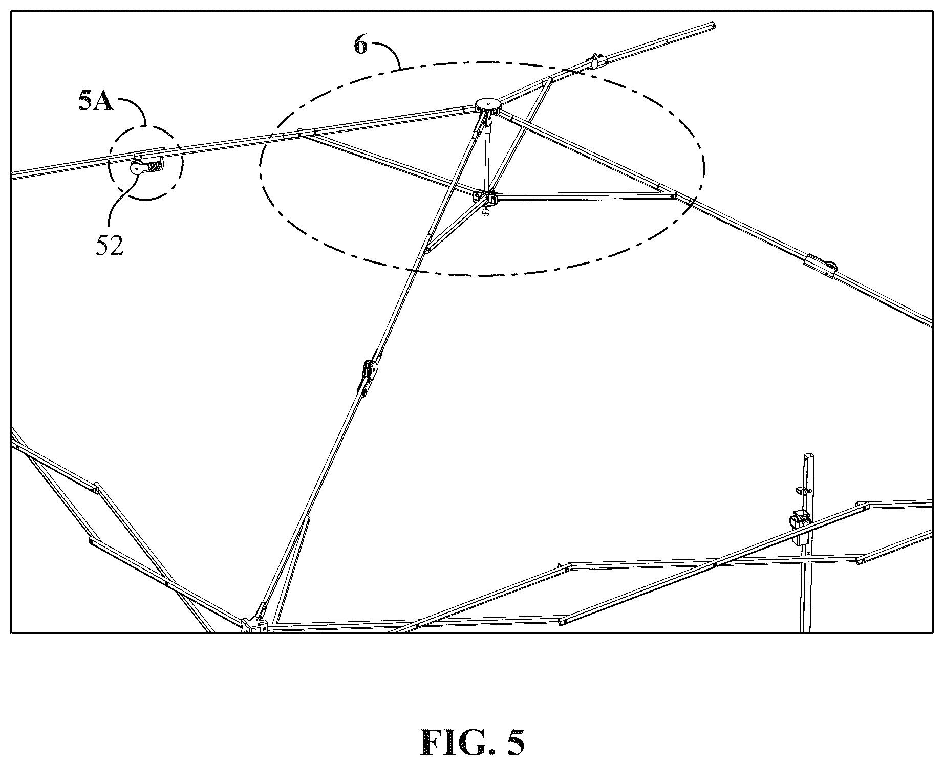 Patent US12366086 Figure 20 – Foldable canopy