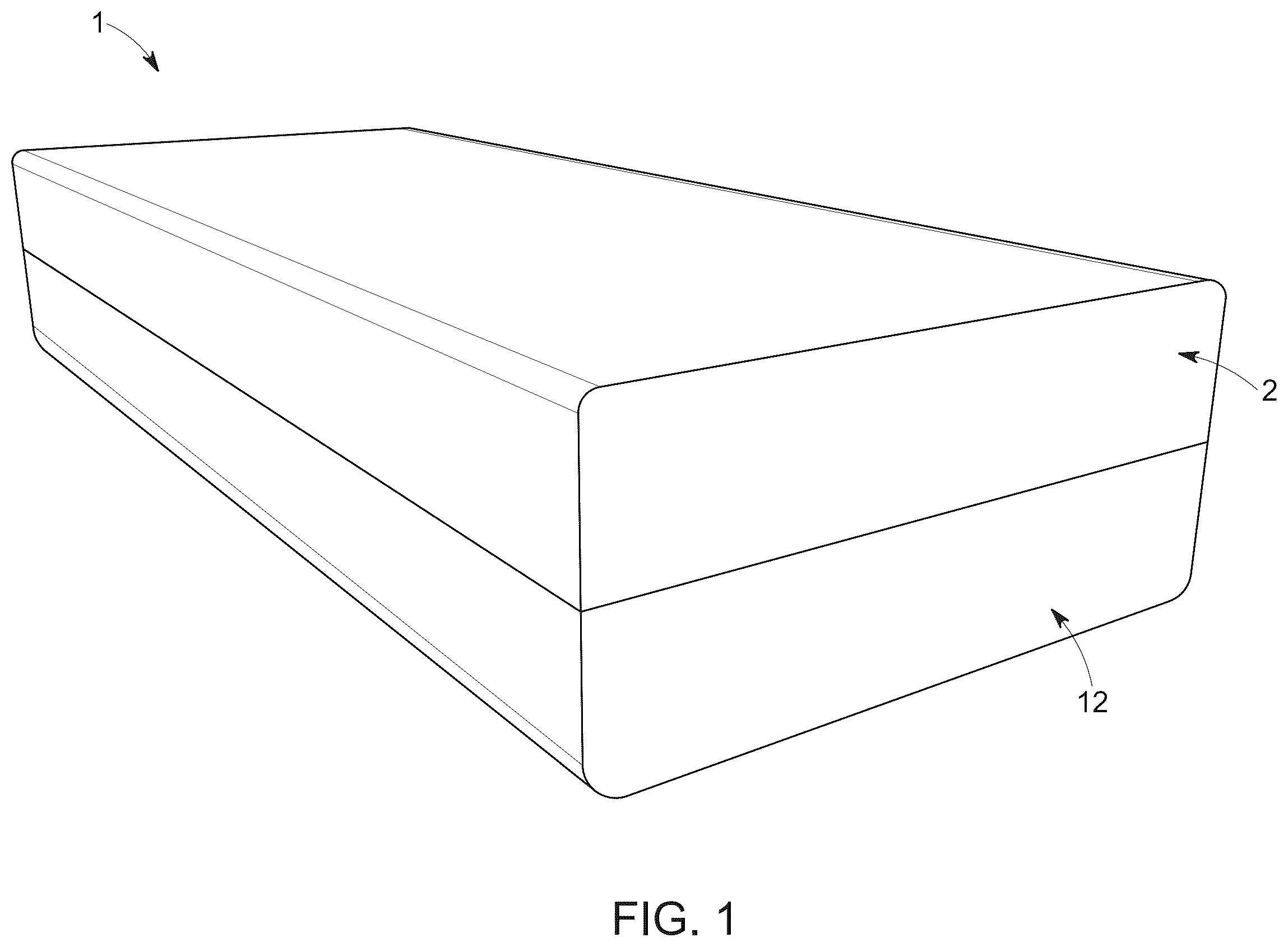 Patent US12366087 Figure 1 – Hybrid collapsible shelter