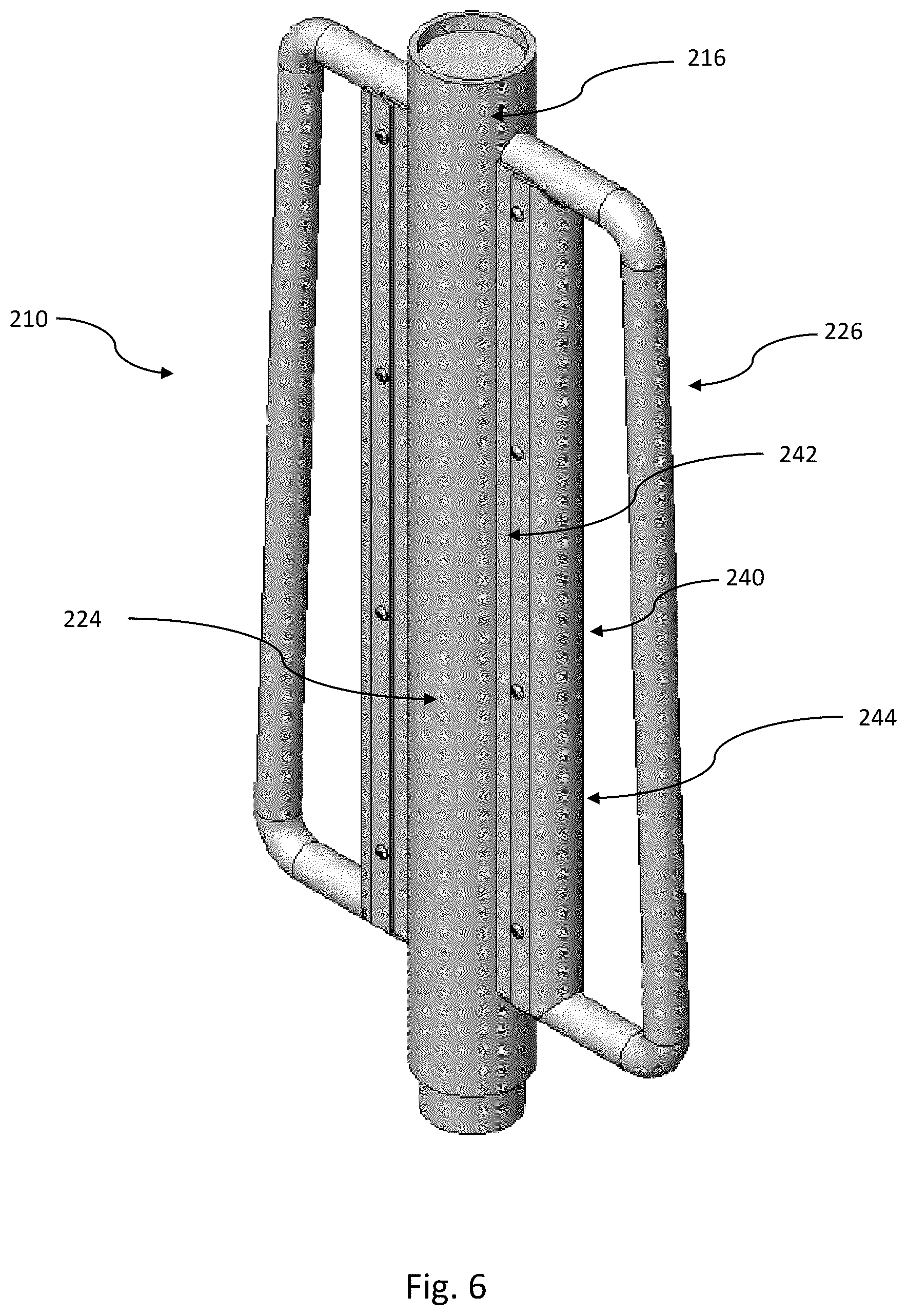 Patent US12366089 Figure 6 – Post driver