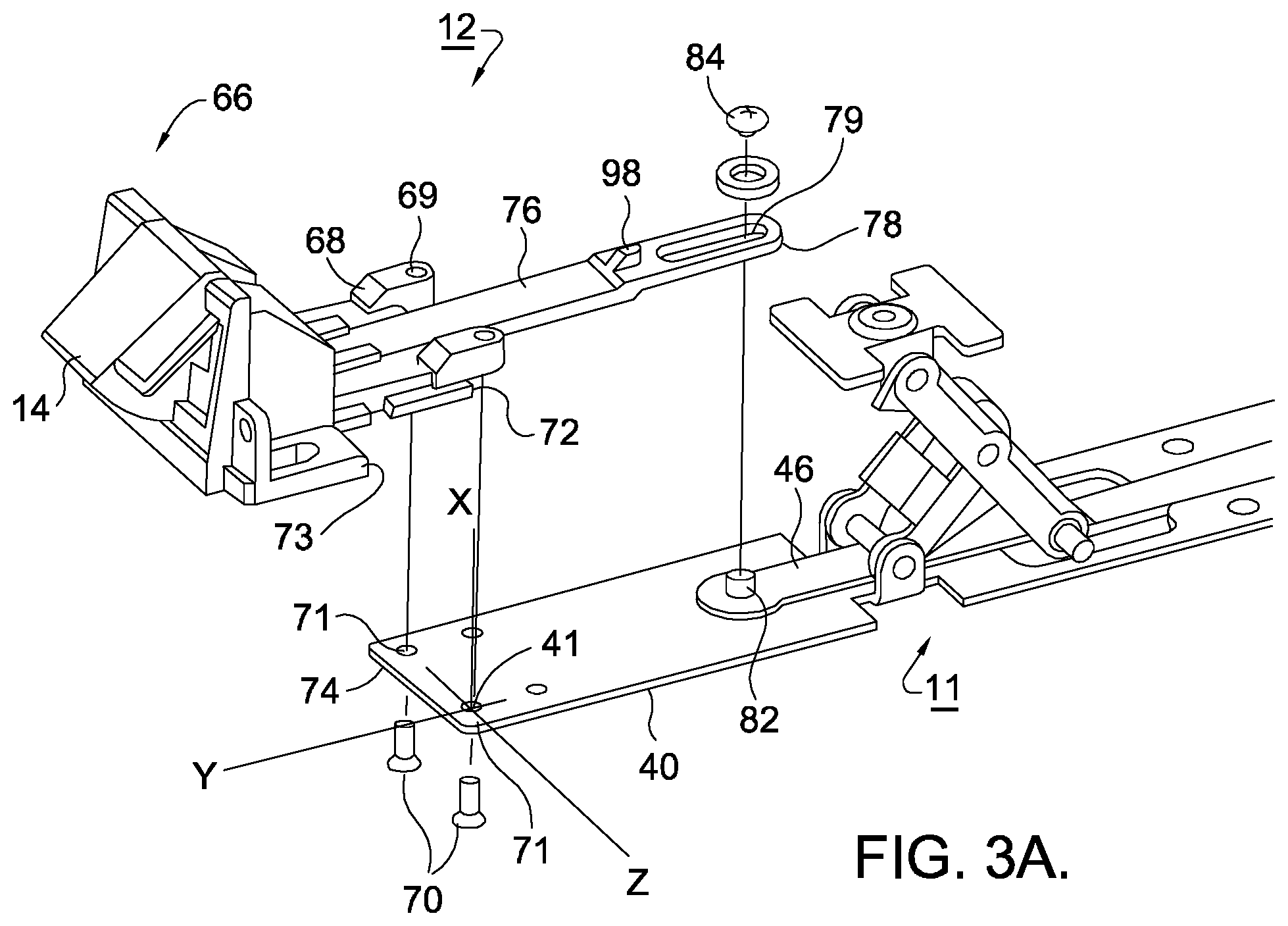 Patent US12366092 Figure 2 – Interchangeable latch assembly for an exit device