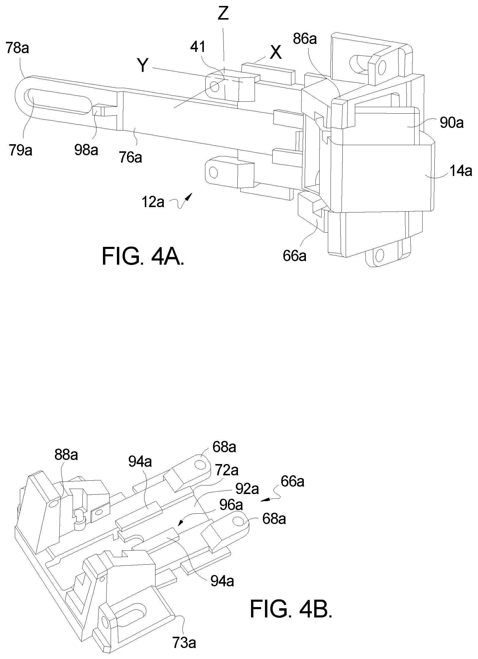 Patent US12366092 Figure 3 – Interchangeable latch assembly for an exit device