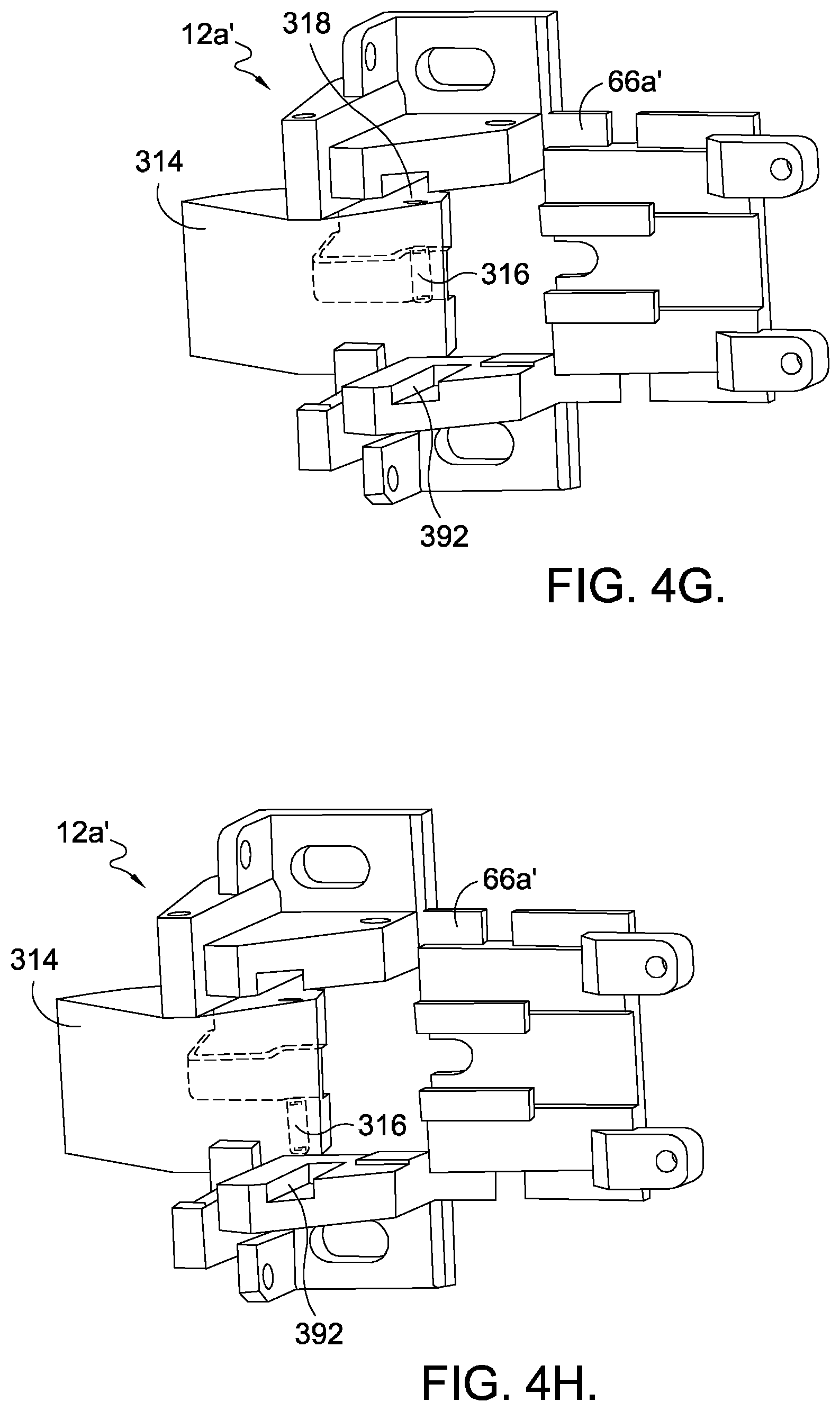 Patent US12366092 Figure 6 – Interchangeable latch assembly for an exit device