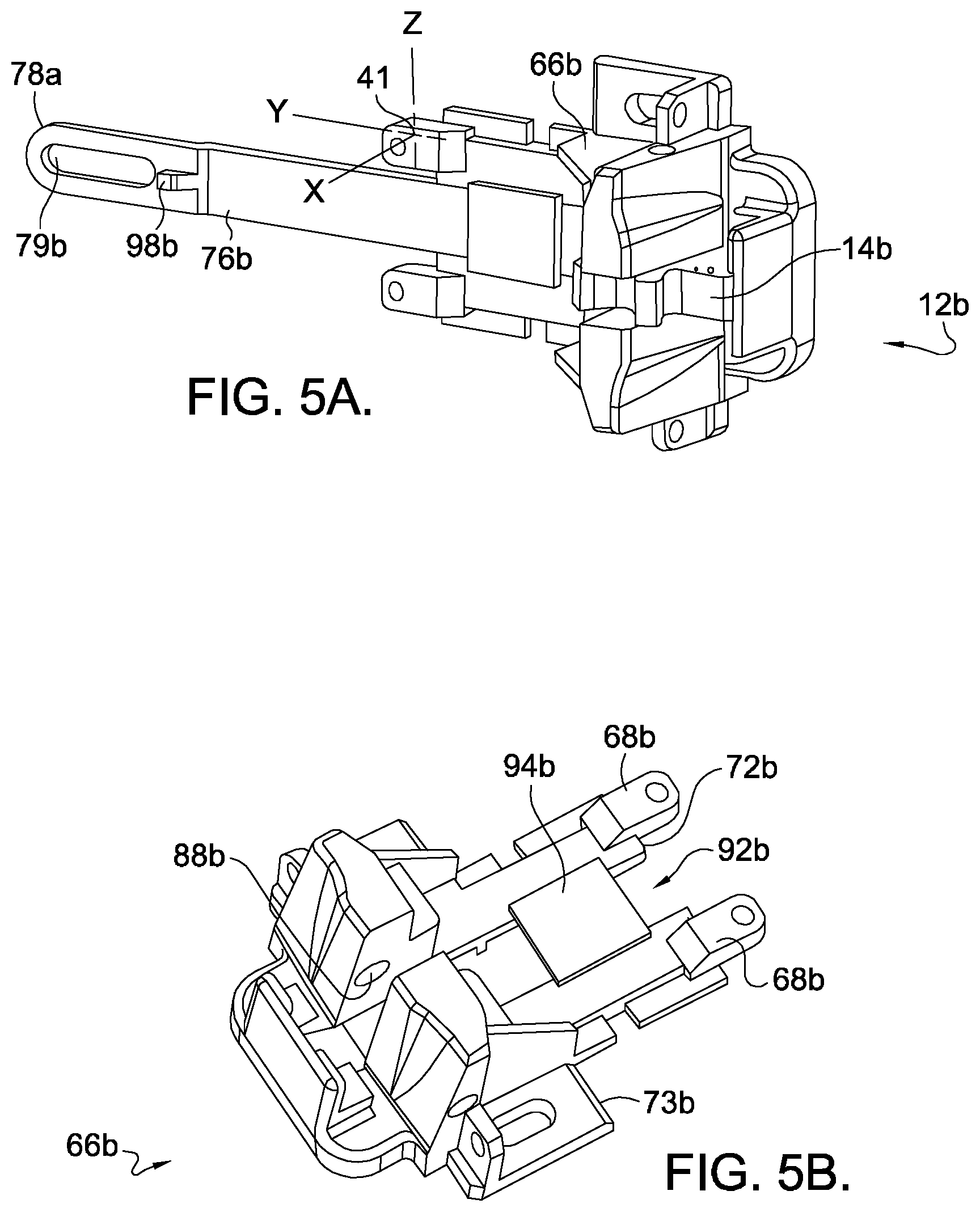 Patent US12366092 Figure 7 – Interchangeable latch assembly for an exit device