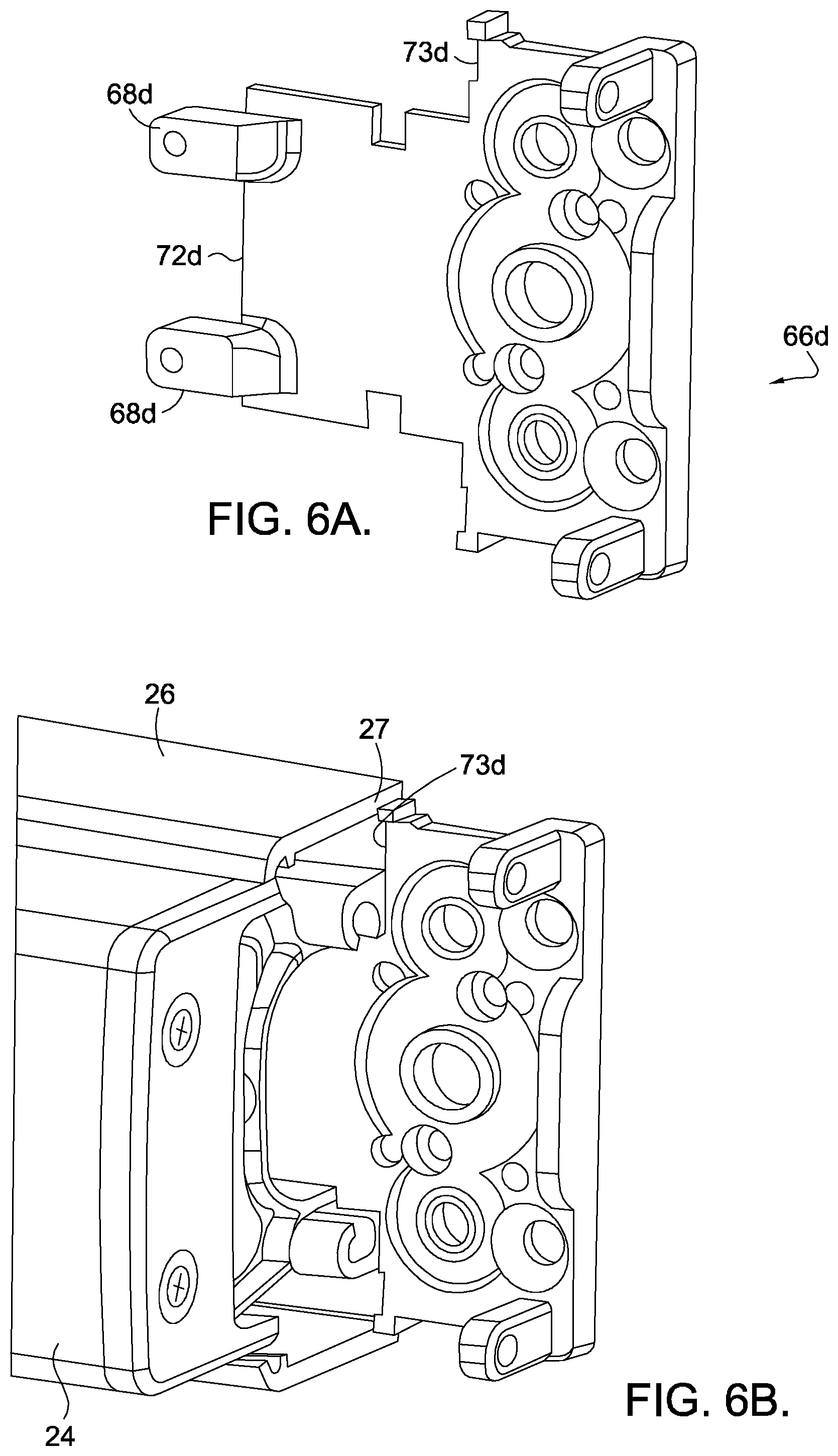 Patent US12366092 Figure 13 – Interchangeable latch assembly for an exit device
