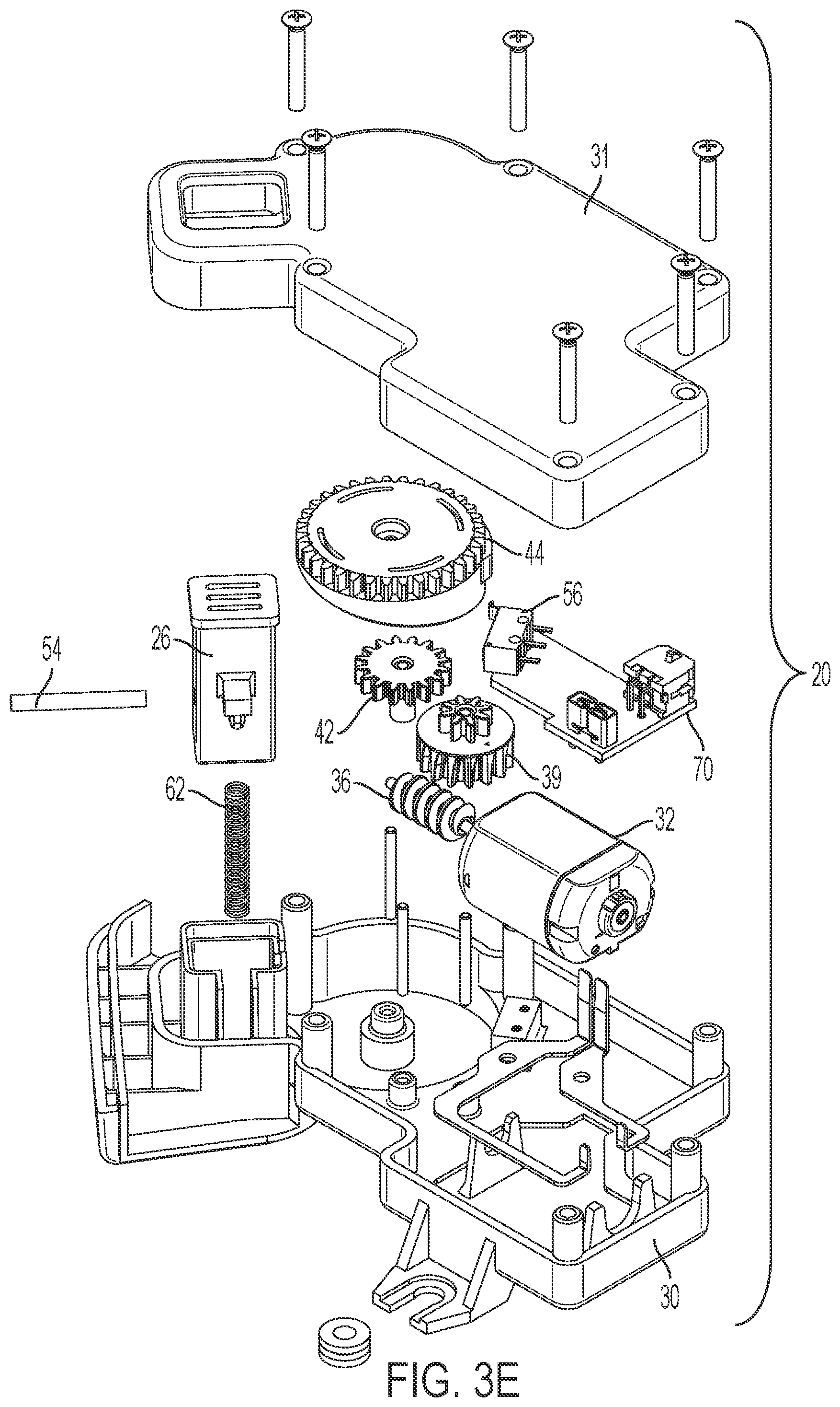 Patent US12366094 Figure 6 – Electronic striker for releasing a compartment door and method of using the same