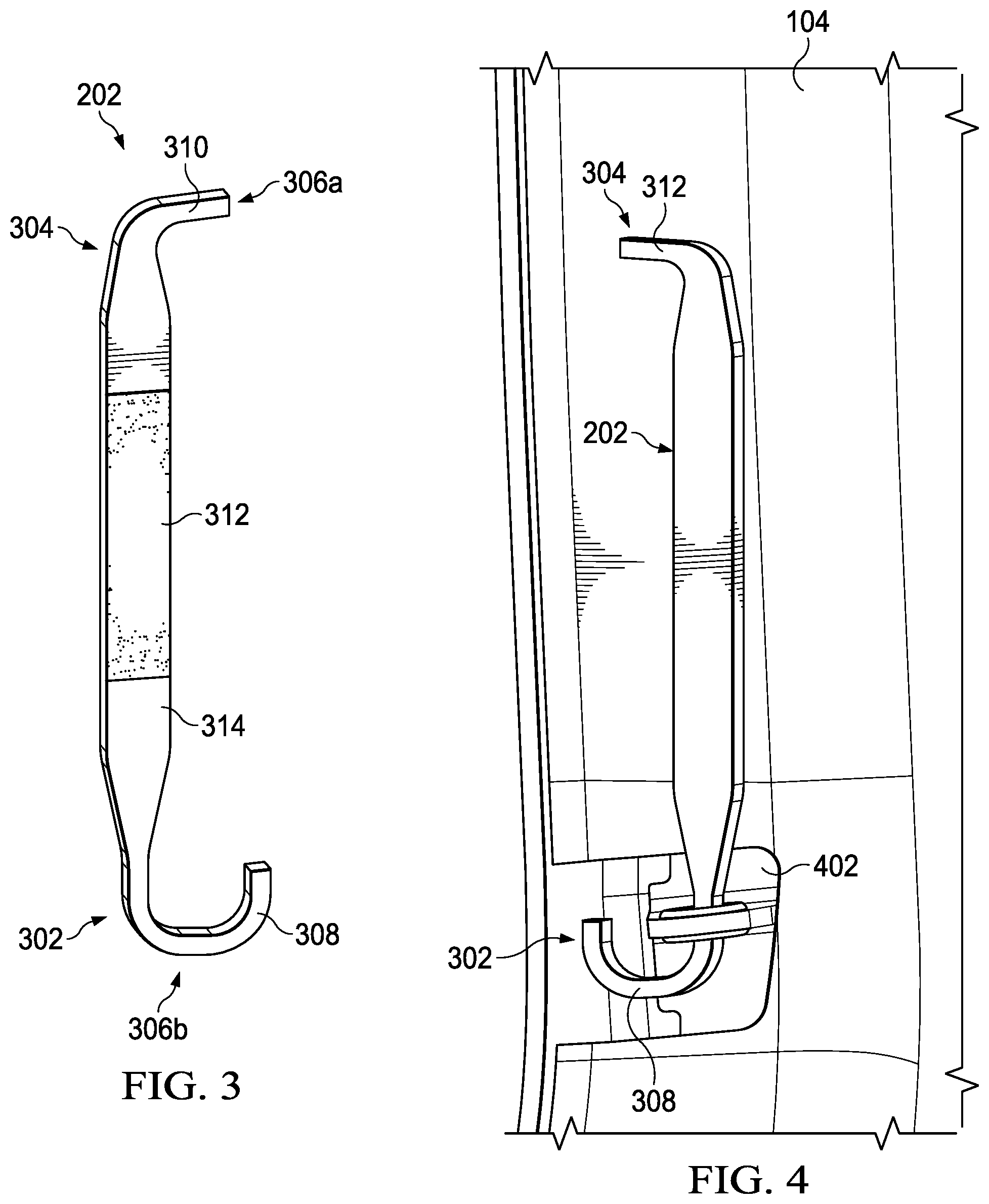 Patent US12366097 Figure 3 – Stowable vehicle door securing system and apparatus